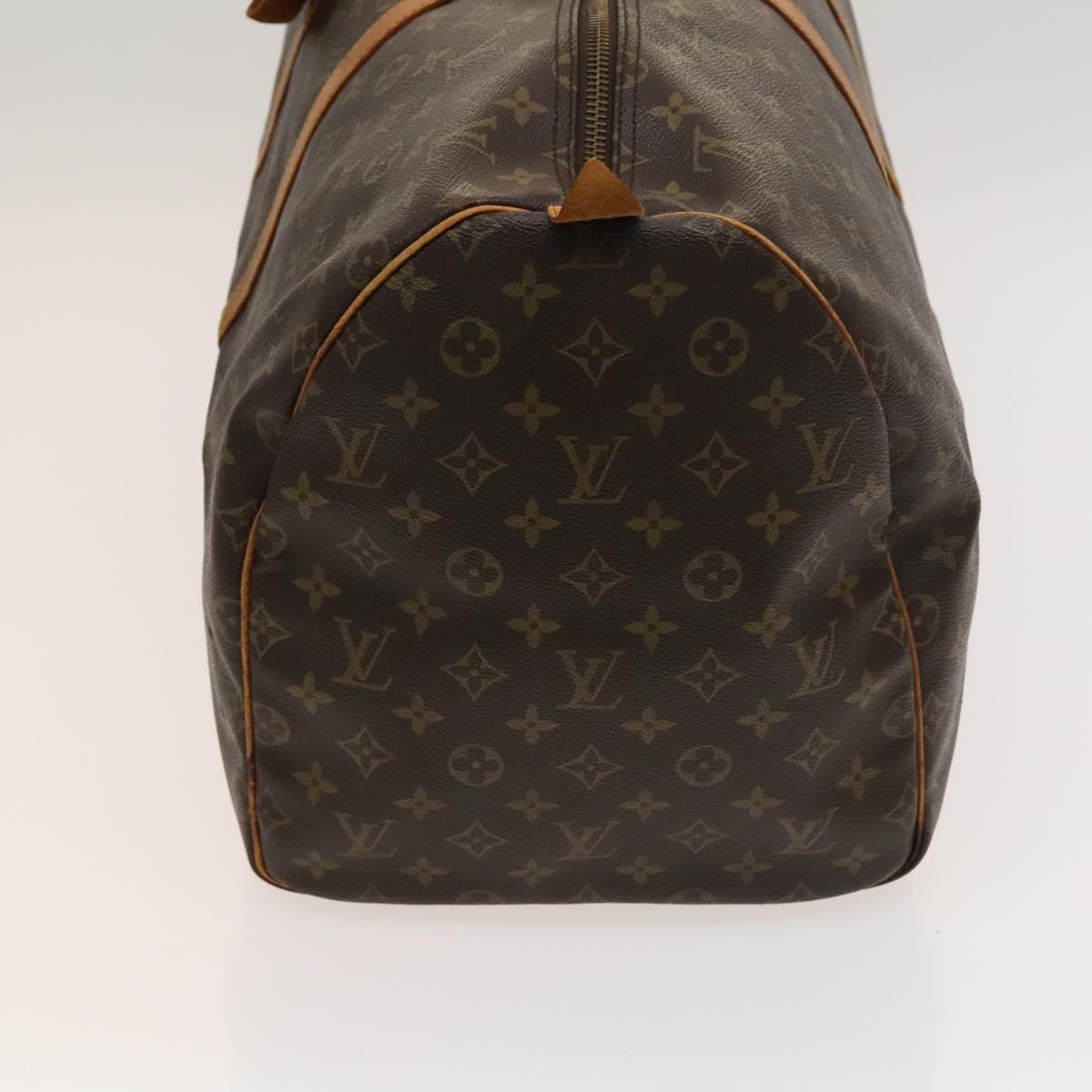 Louis Vuitton Keepall 55, Brown, Canvas, travel