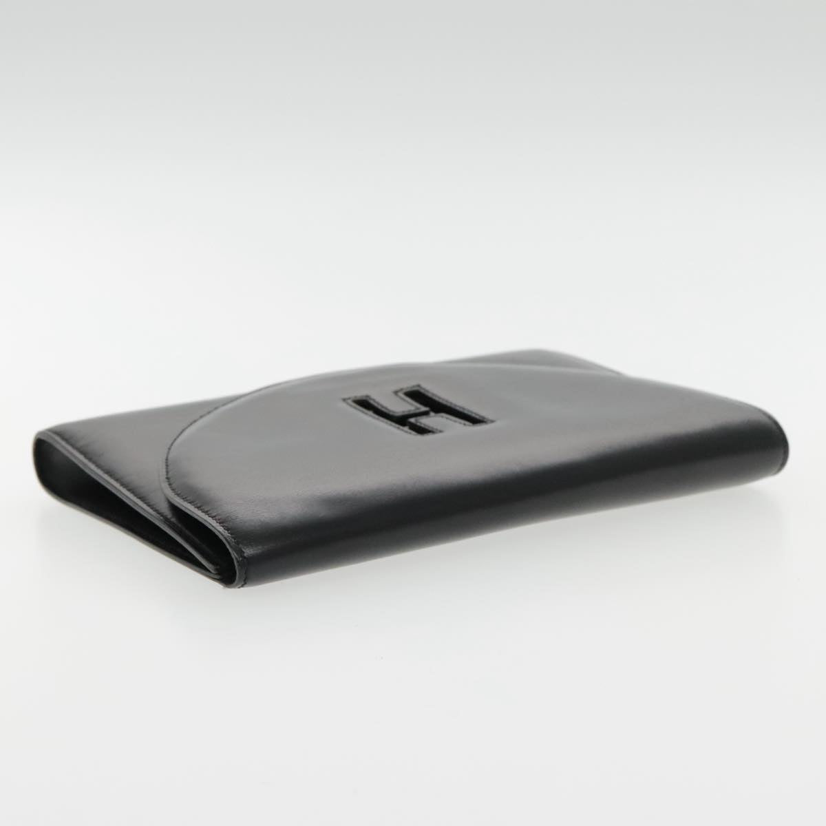 Hermès H, Black, Leather, clutch