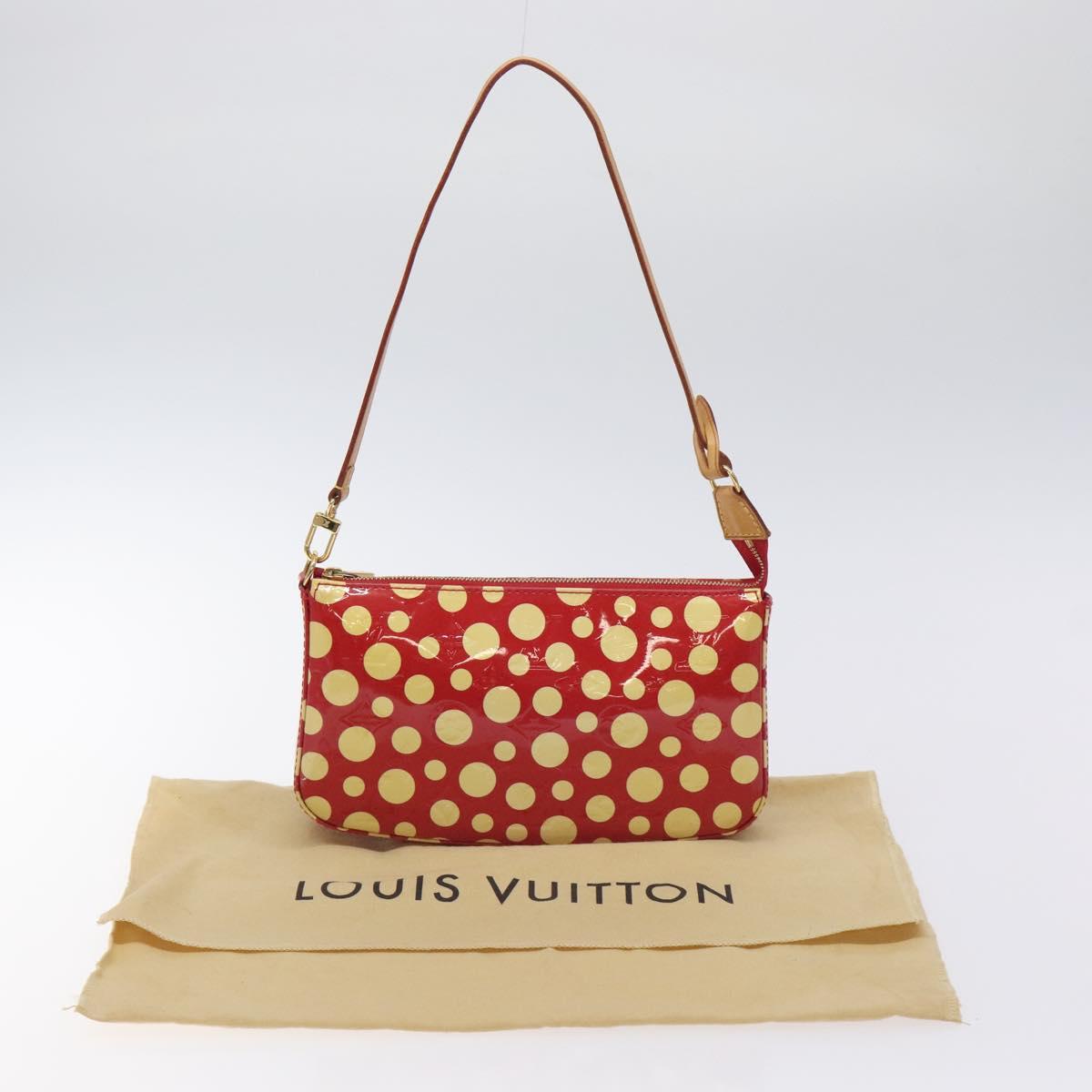 Louis Vuitton Pochette Accessoire, Red, Patent Leather, clutch