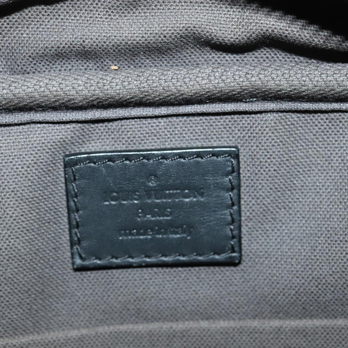Louis Vuitton Ambler, Black, Leather, shoulder