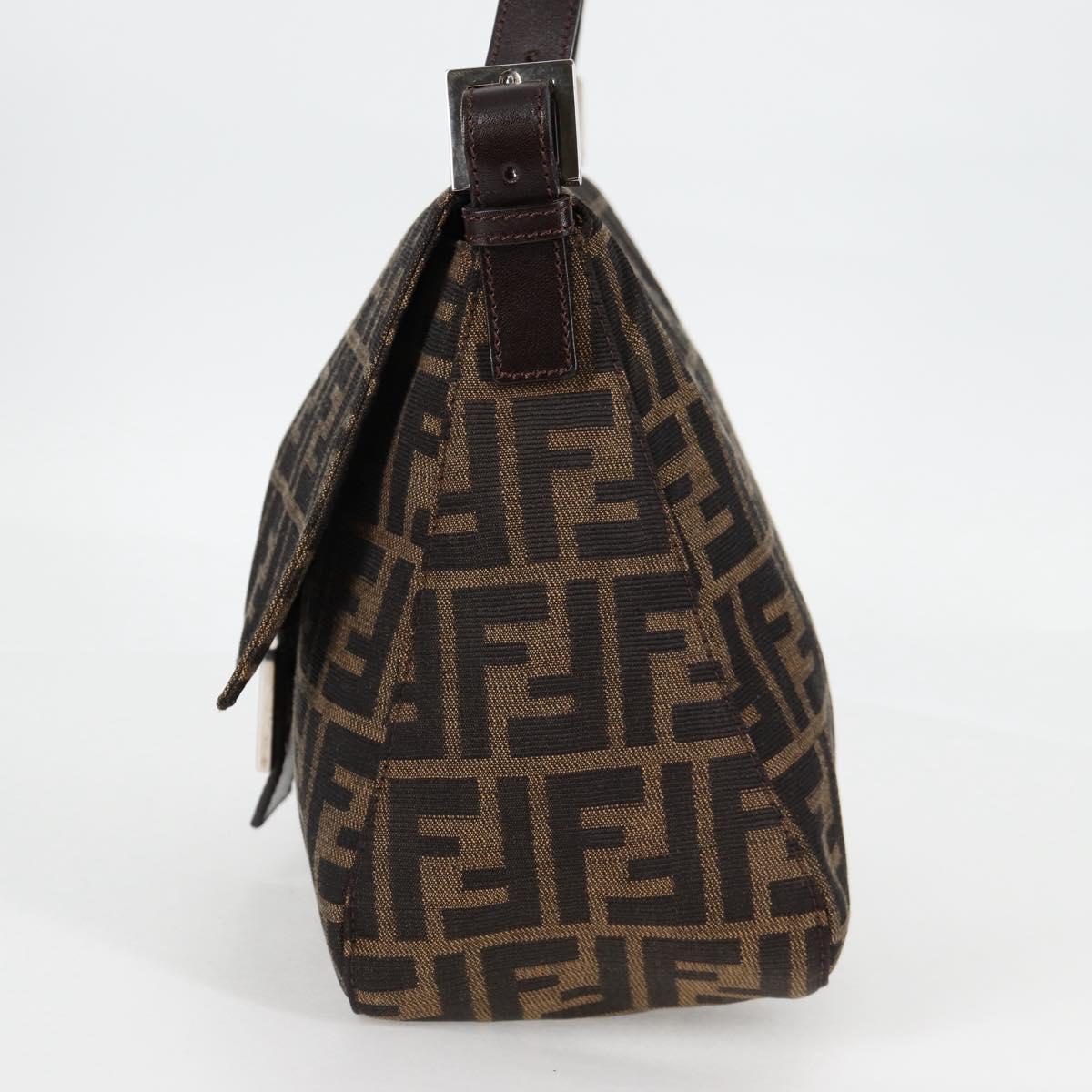 Fendi Mamma Baguette, Black, Canvas, shoulder