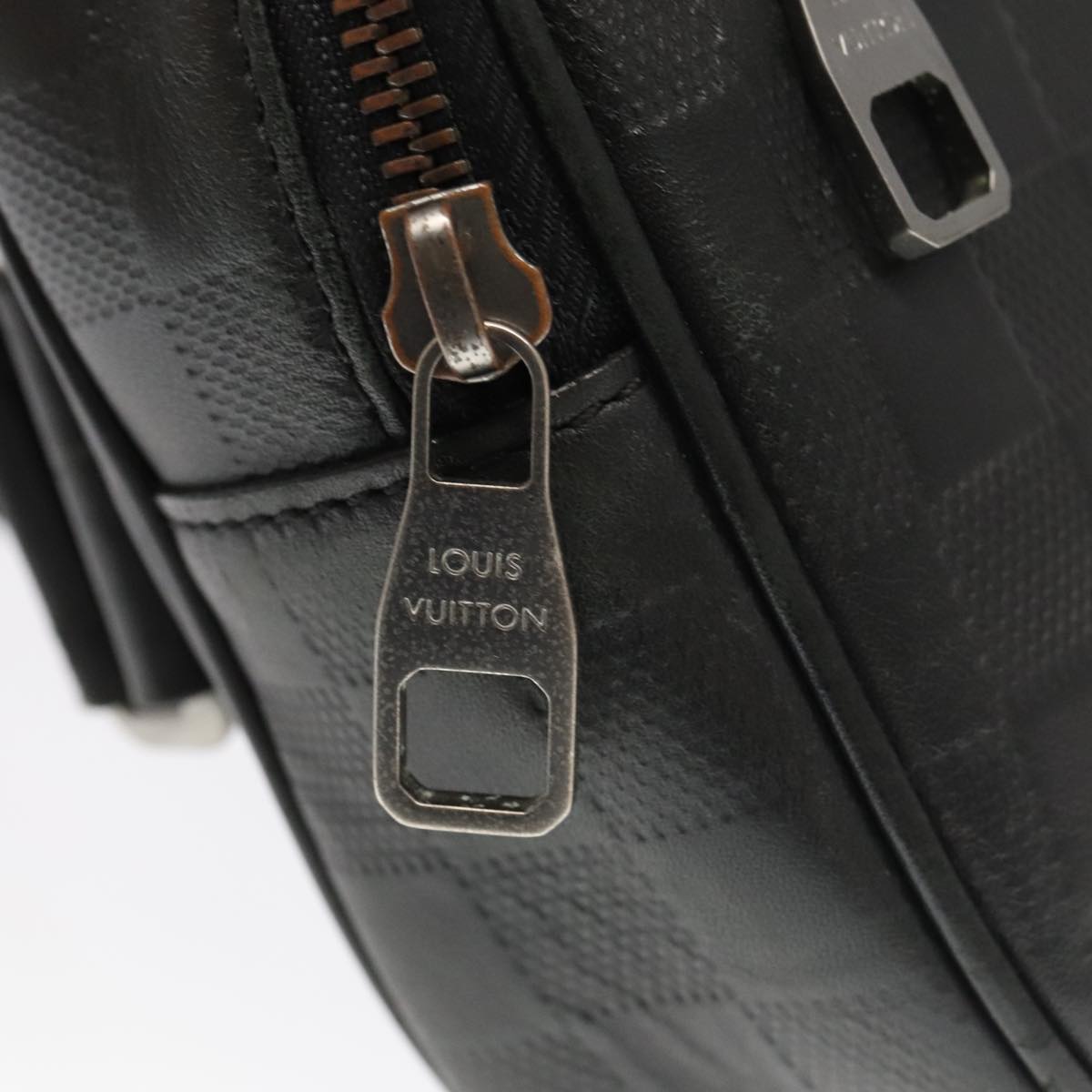 Louis Vuitton Ambler, Black, Leather, shoulder
