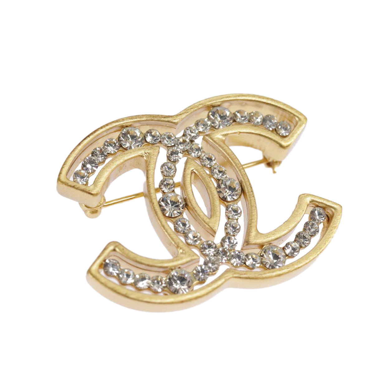 Chanel Coco Mark, Gold, Gold Plated, brooch