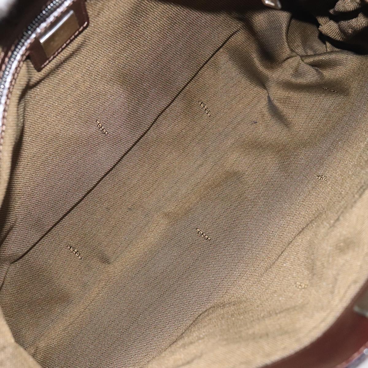 Fendi Zucca, Brown, Canvas, handbag