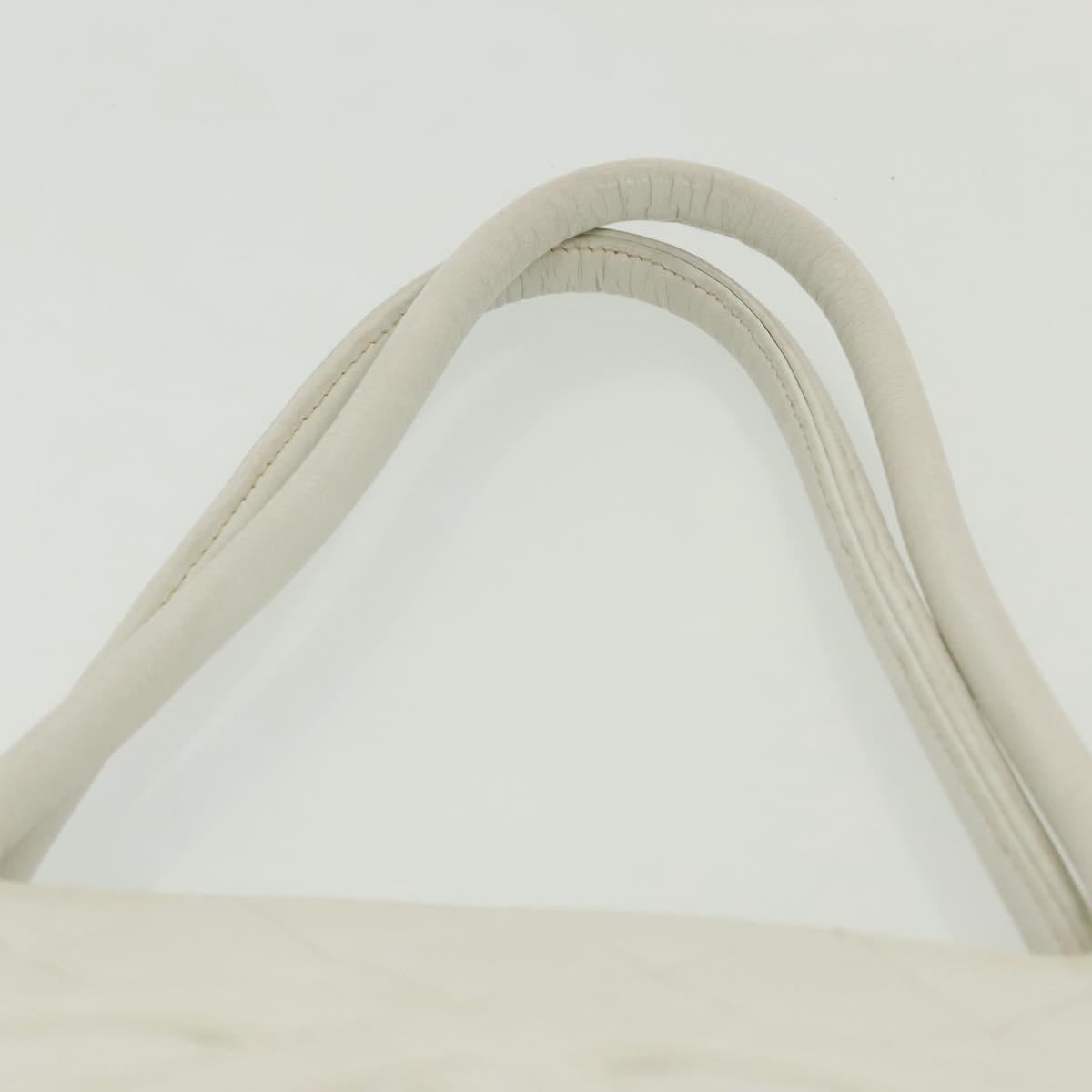 Chanel Medaillon, White, Leather, tote