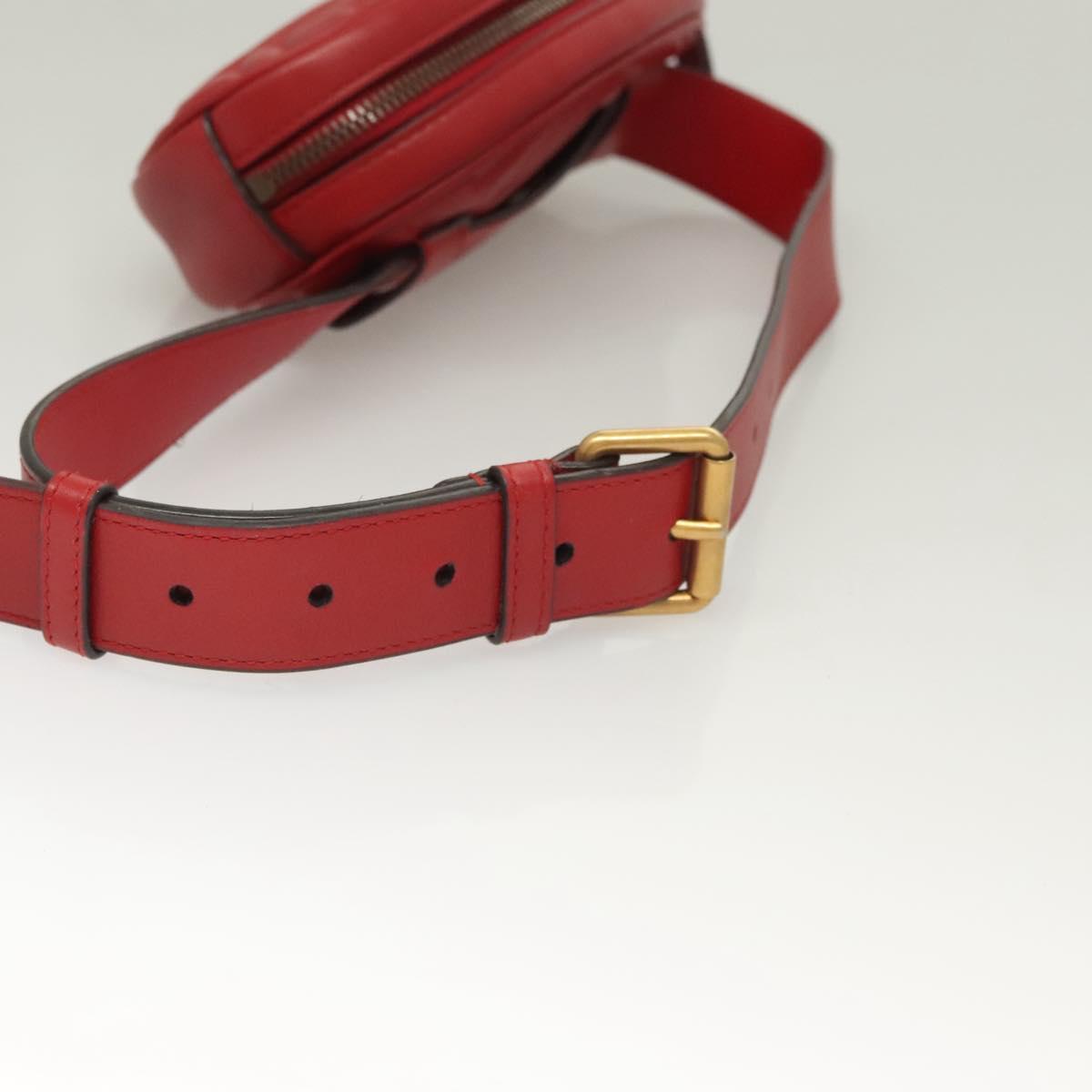 Gucci GG Marmont, Red, Leather, shoulder