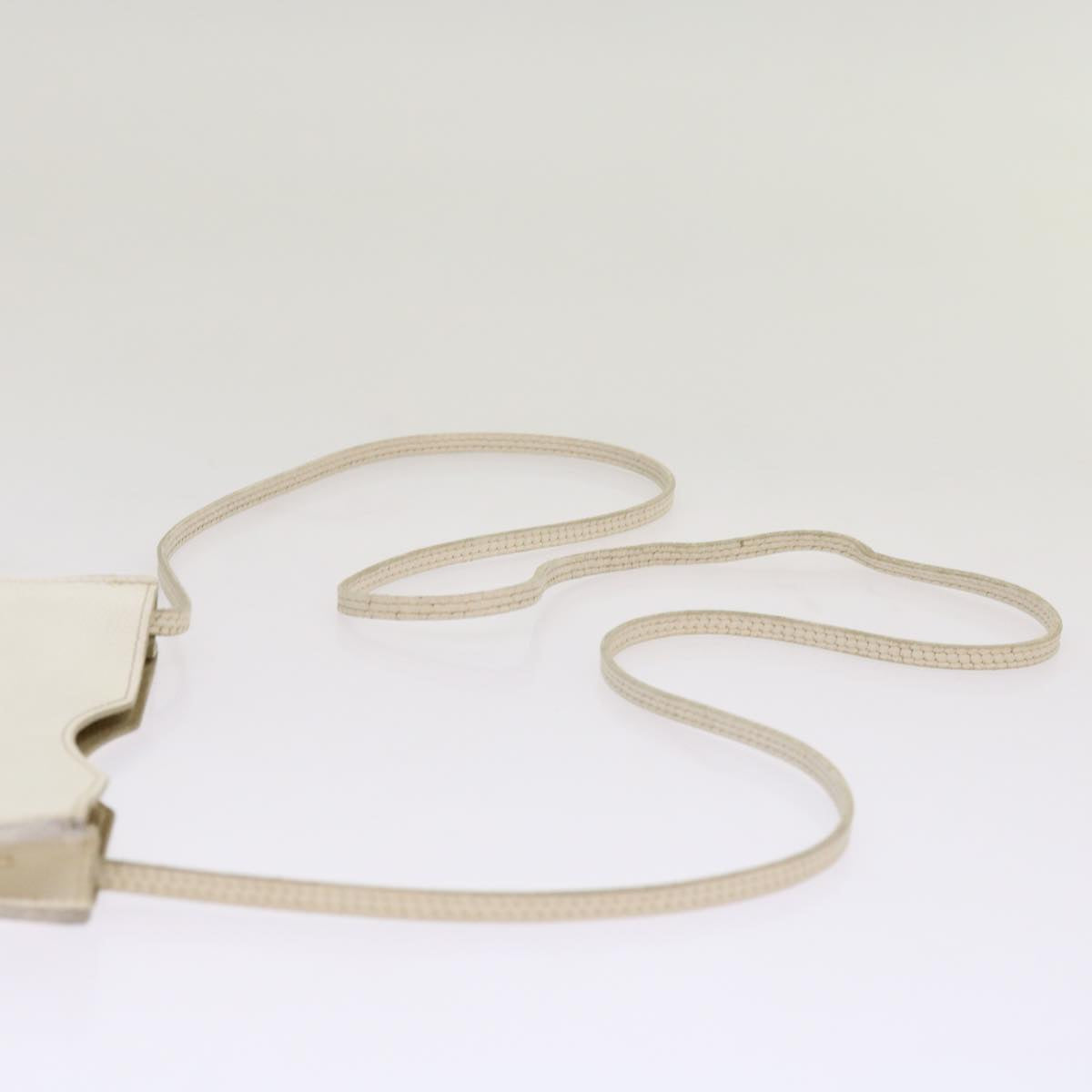 Hermès, White, Leather, shoulder