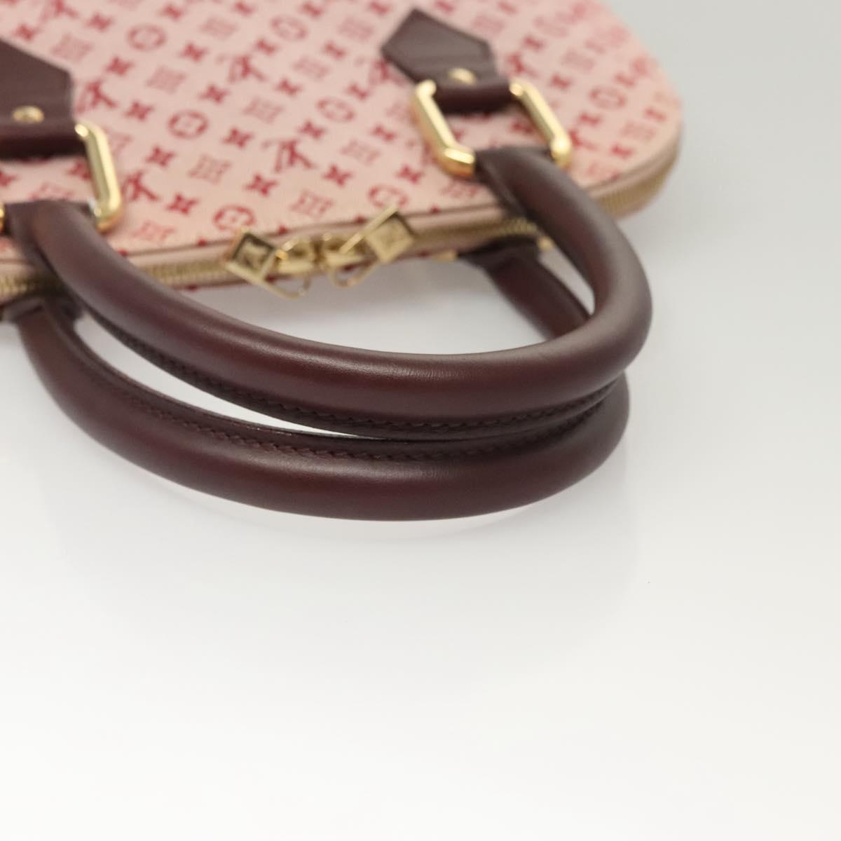 Louis Vuitton Alma Mini, Red, Canvas, handbag