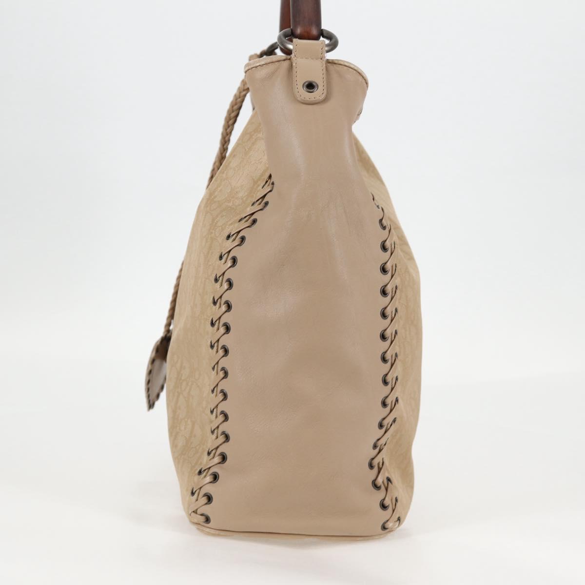 Dior Trotter, Beige, Canvas, handbag