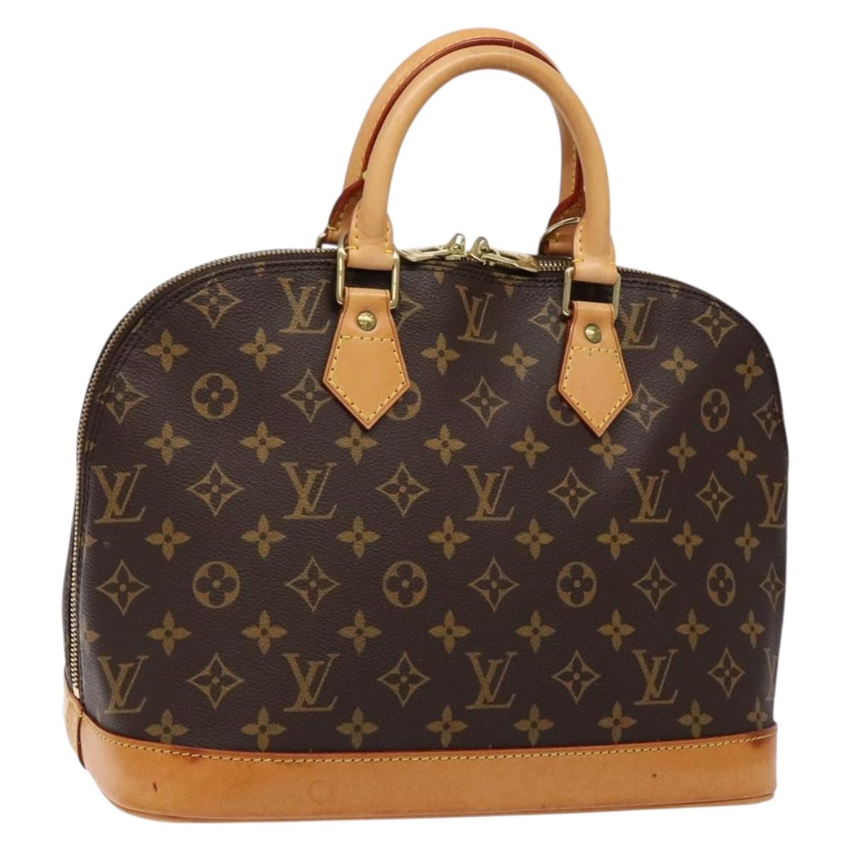 Louis Vuitton Alma, Brown, Canvas, handbag
