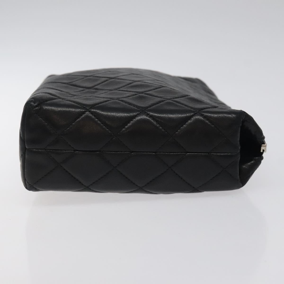 Chanel Timeless, Black, Leather, clutch