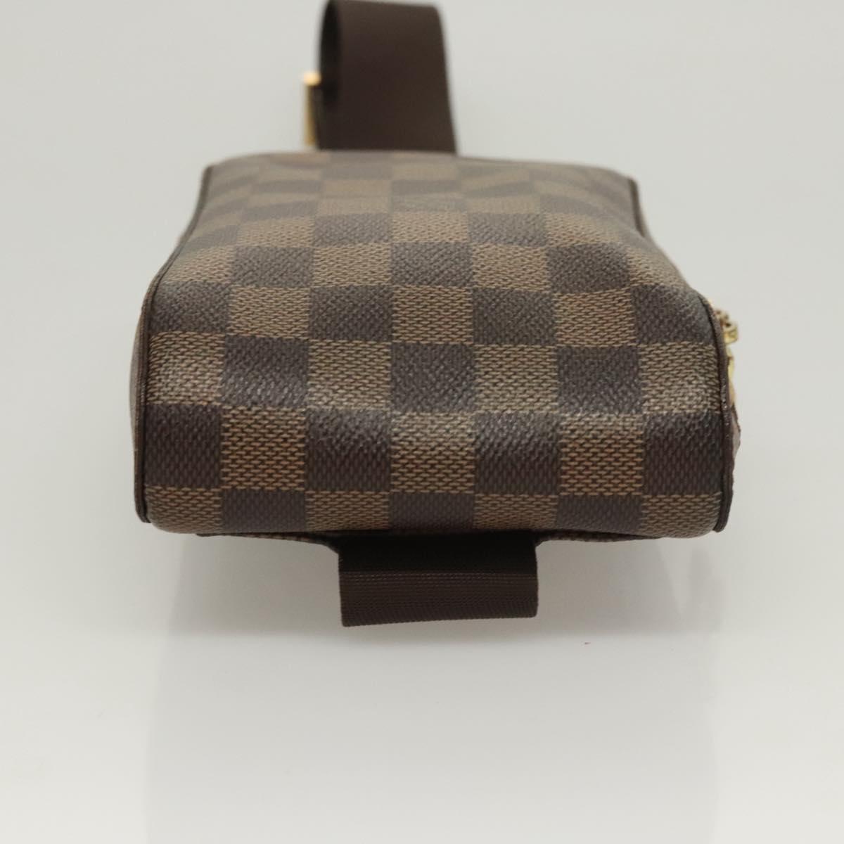 Louis Vuitton Geronimo, Brown, Canvas, shoulder