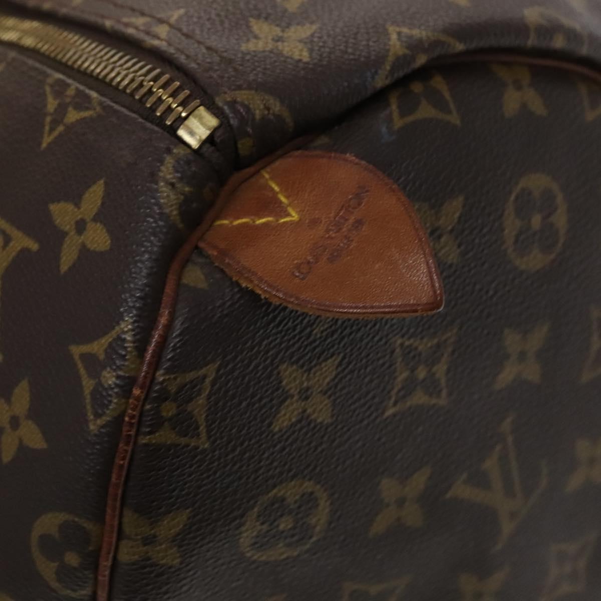 Louis Vuitton Keepall 55, Brown, Canvas, travel