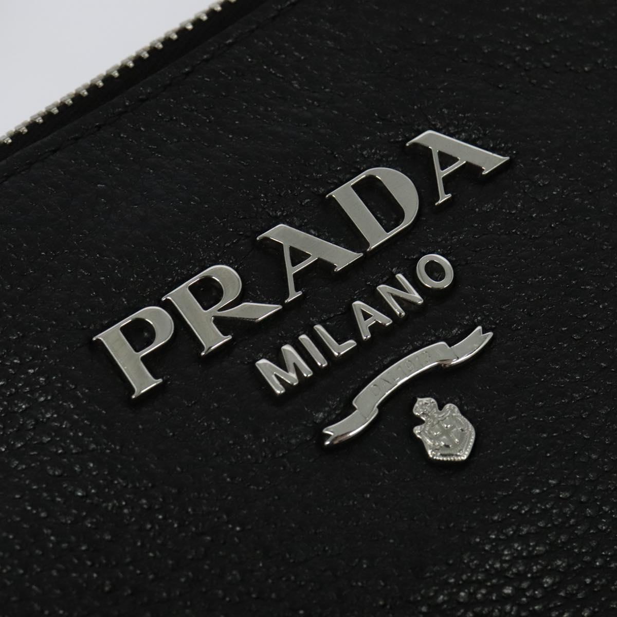 Prada Double, Black, Leather, shoulder