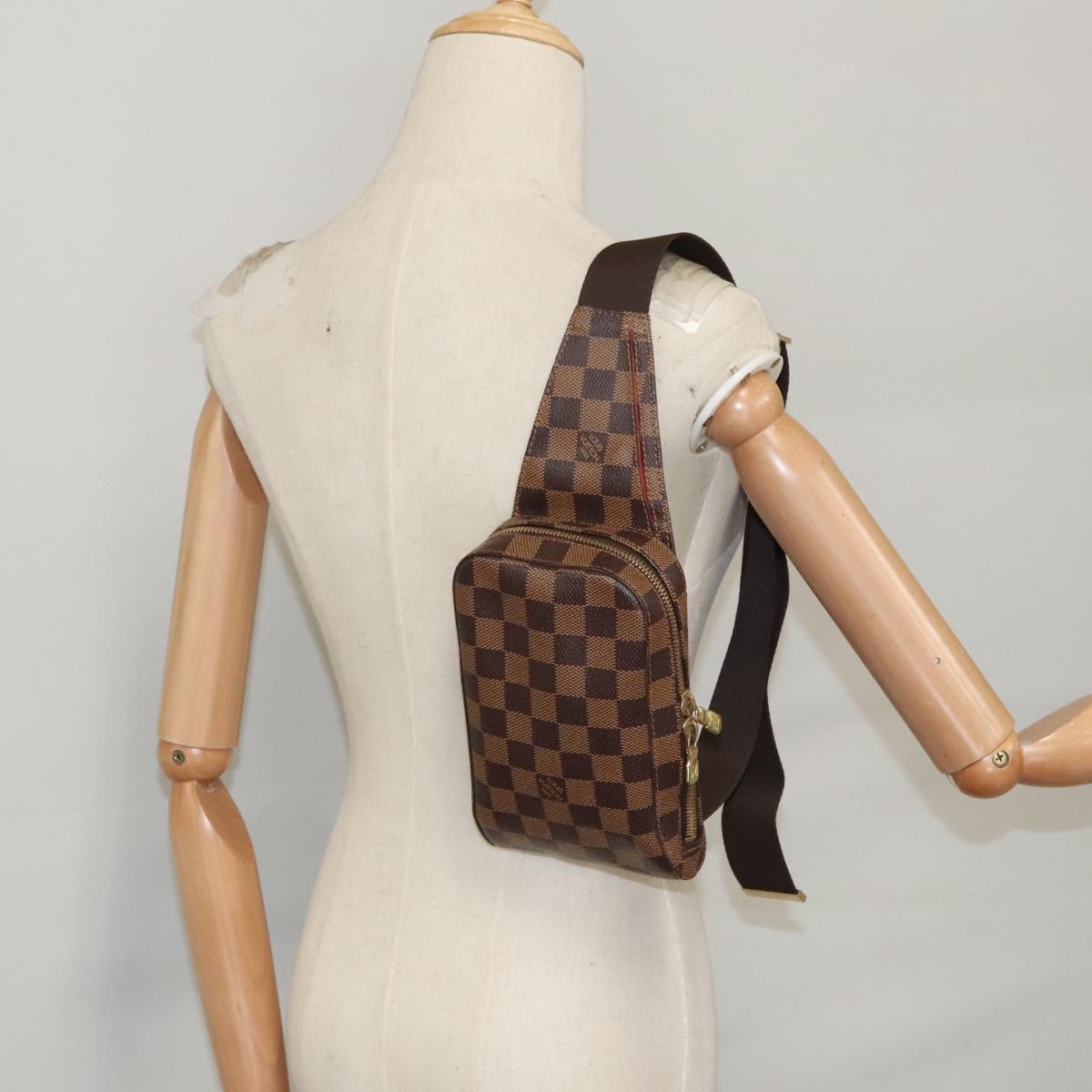 Louis Vuitton Geronimos, Brown, Canvas, shoulder