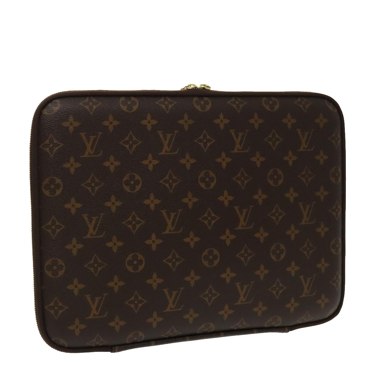Louis Vuitton Housse ordinateur, Brown, Canvas, wallet