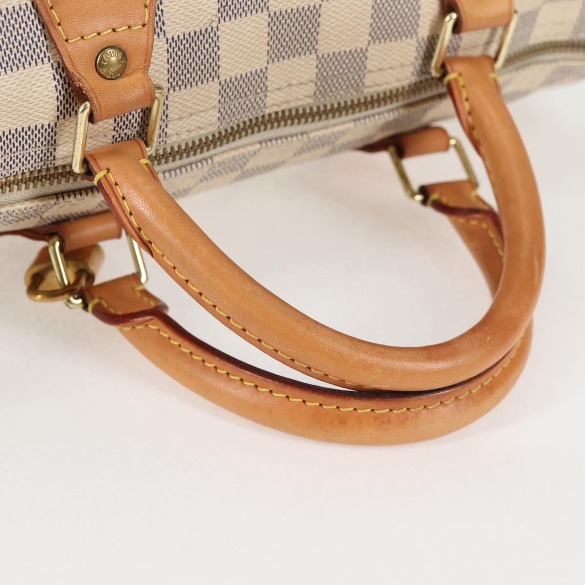 Louis Vuitton Speedy 30, White, Canvas, handbag