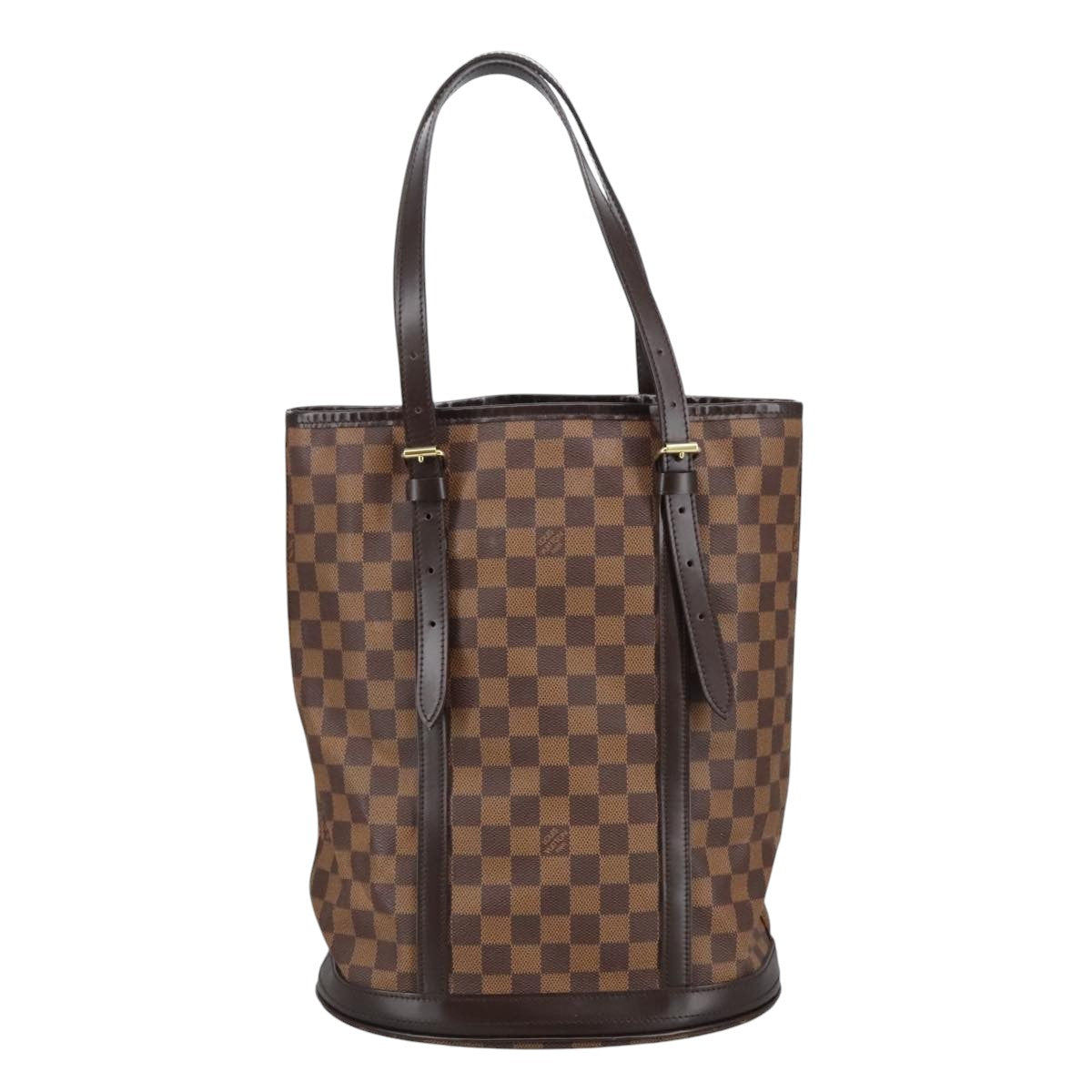 Louis Vuitton Bucket GM, Brown, Canvas, shoulder