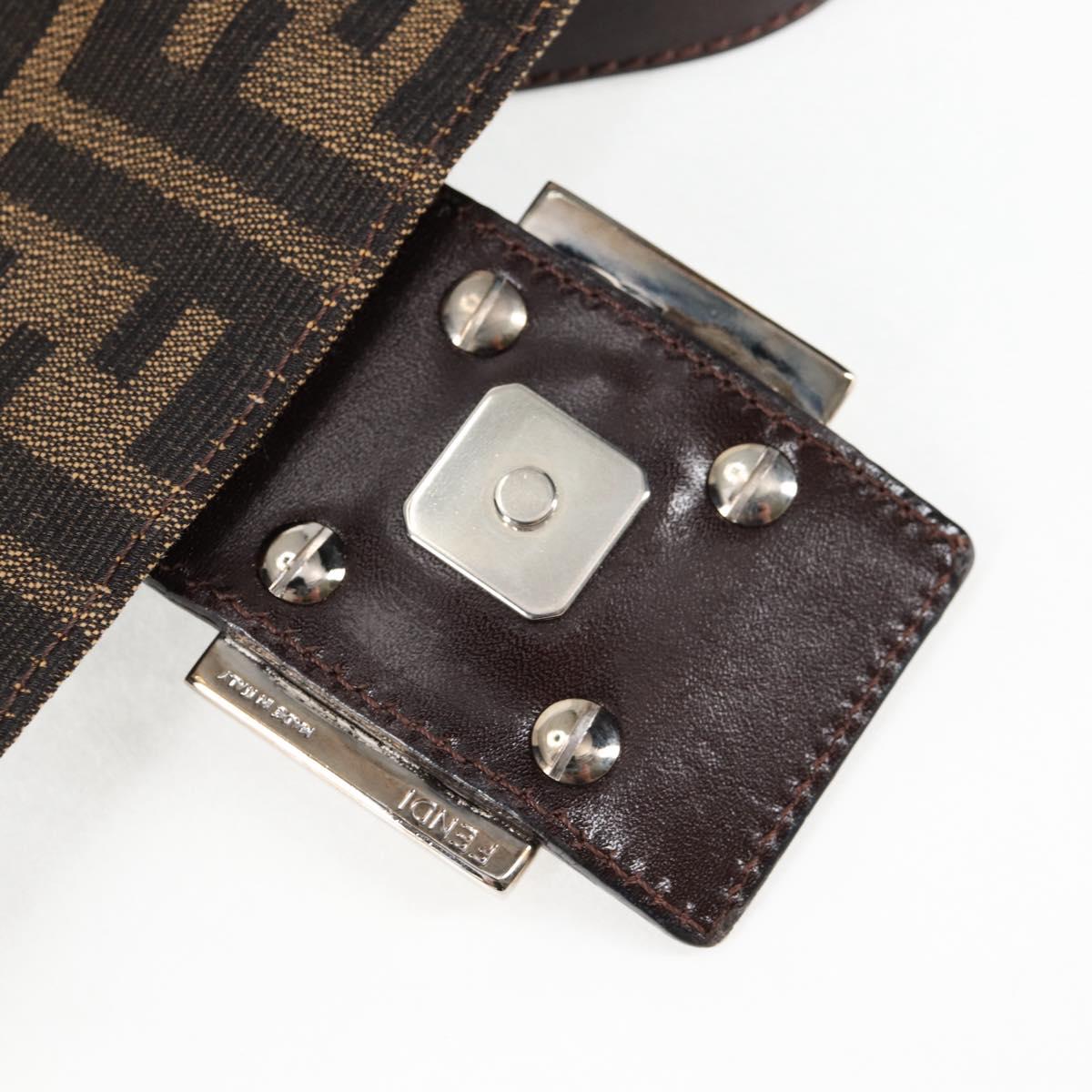 Fendi Mamma Baguette, Black, Canvas, shoulder