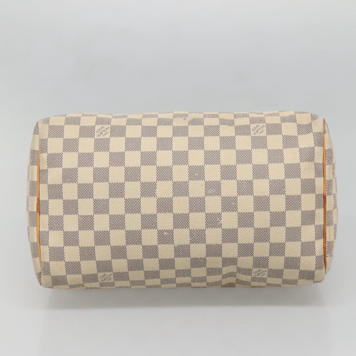 Louis Vuitton Speedy 30, White, Canvas, handbag