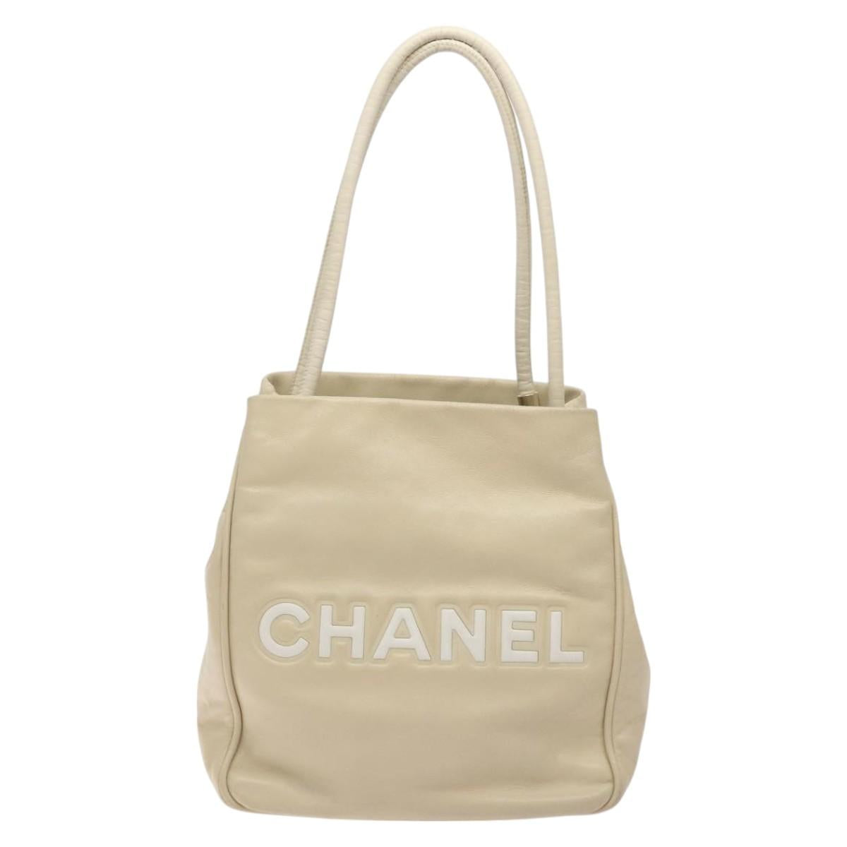 Chanel Camellia, Beige, Leather, tote