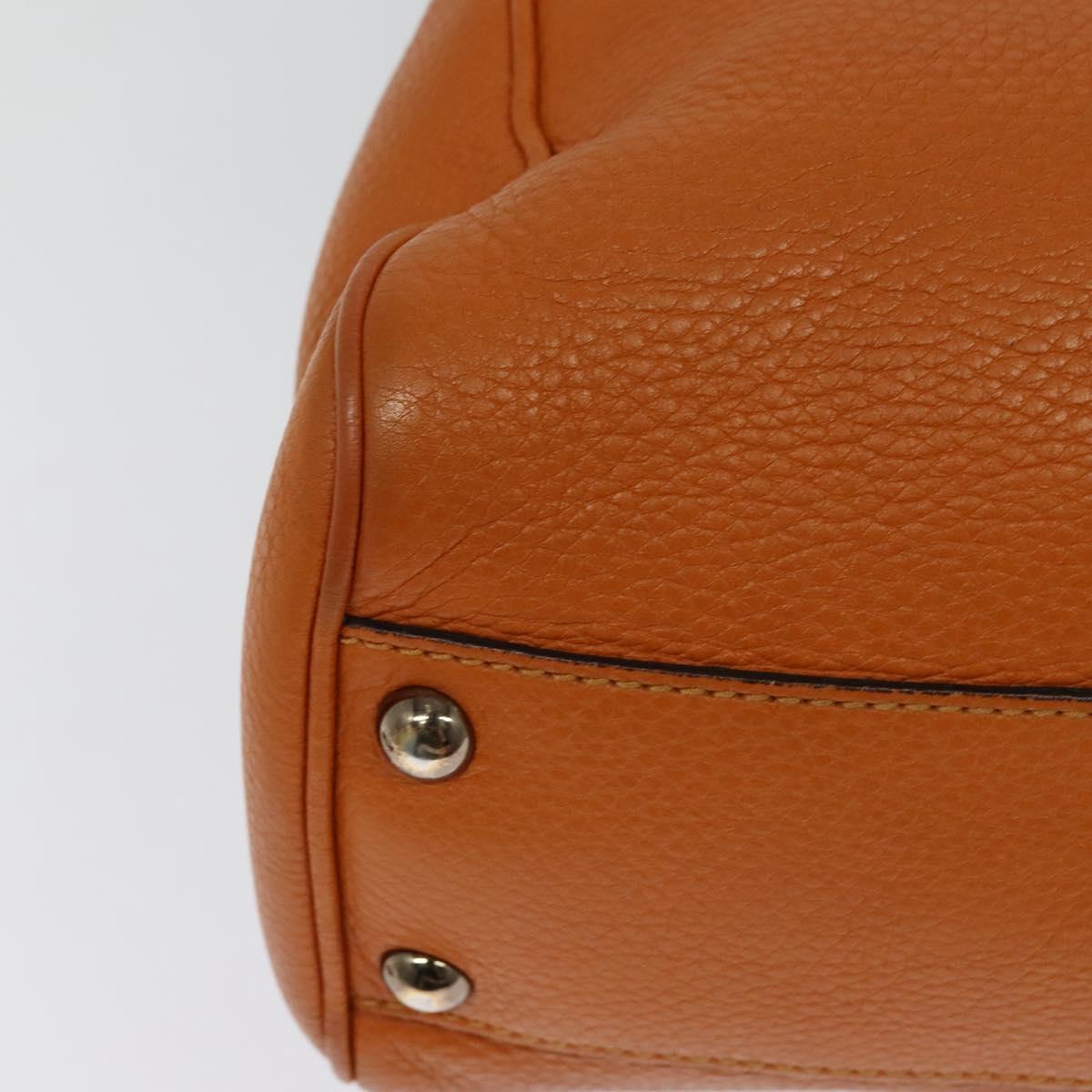 Gucci Bamboo, Orange, Leather, handbag