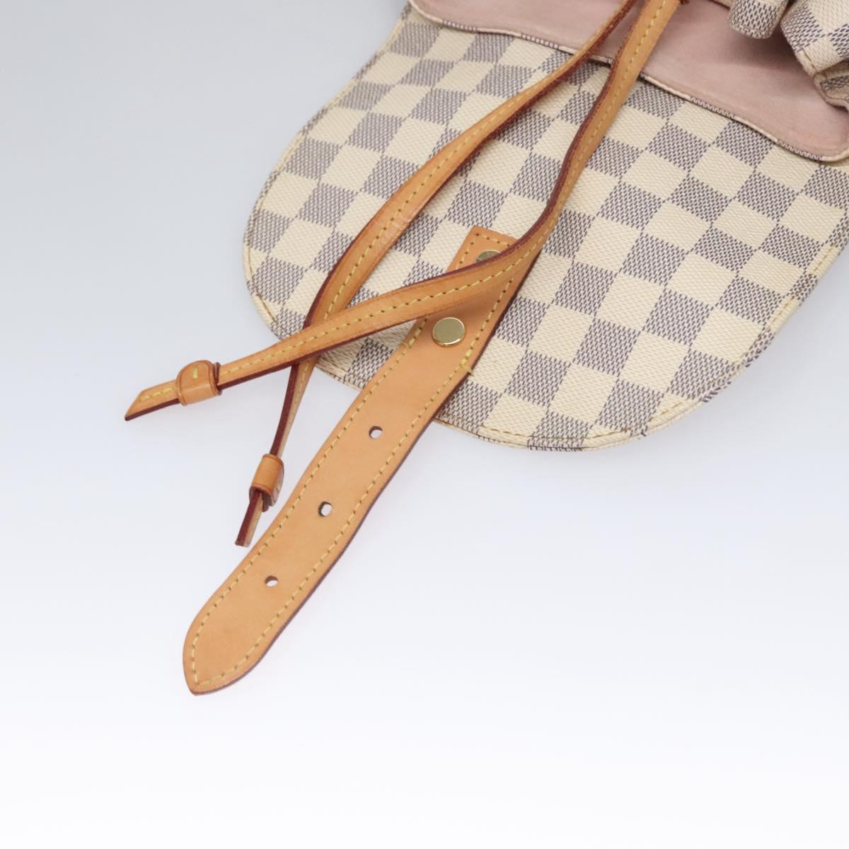 Louis Vuitton Sperone, White, Canvas, backpack