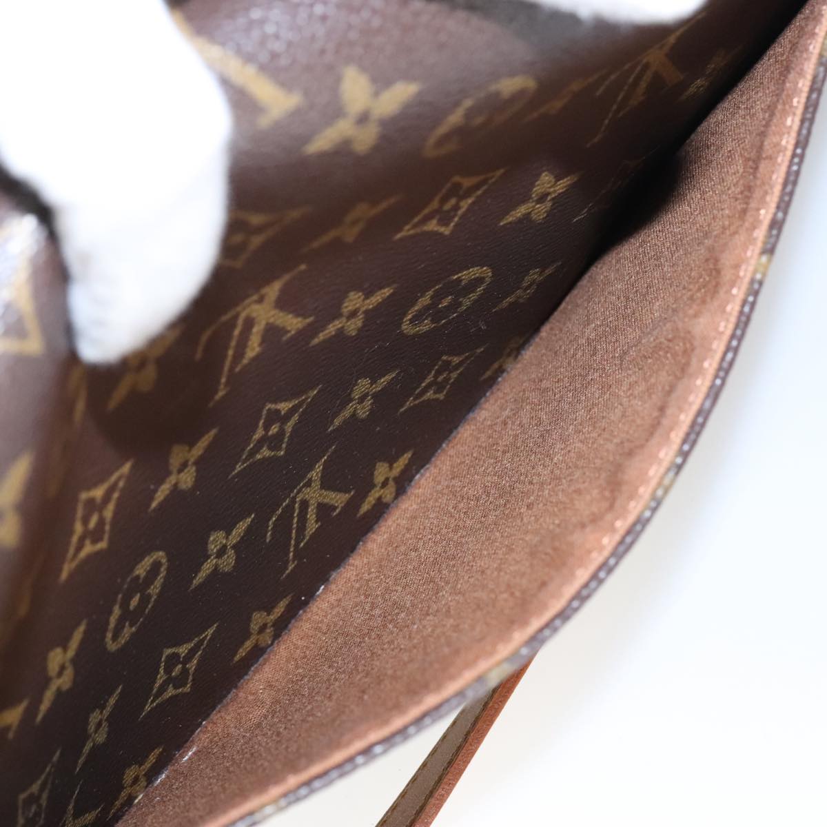Louis Vuitton Sologne, Brown, Canvas, shoulder