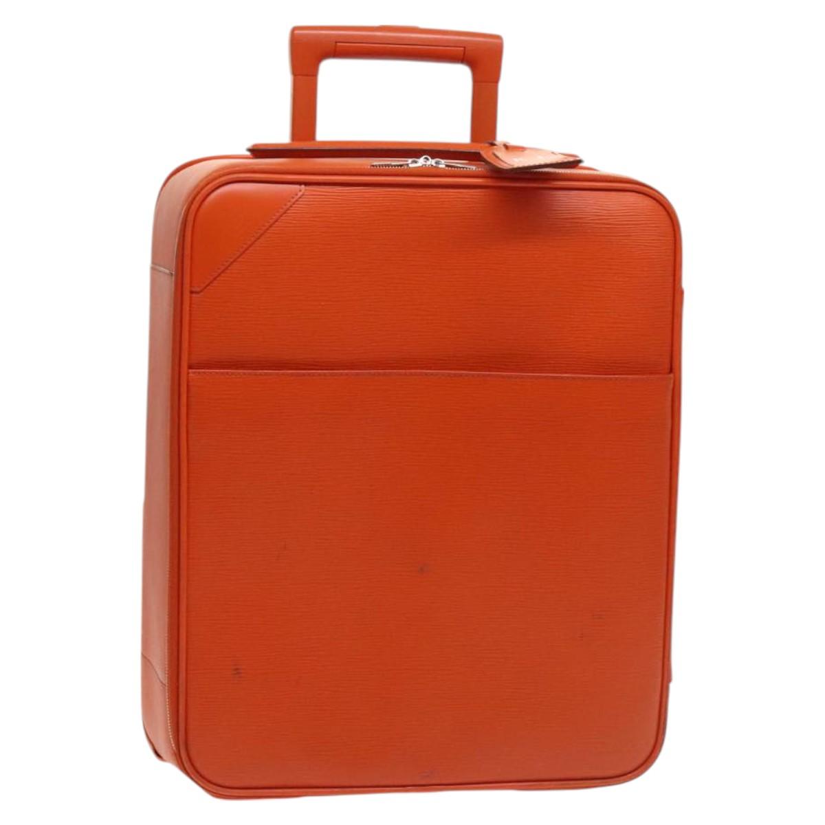 Louis Vuitton Pegase, Orange, Leather, travel