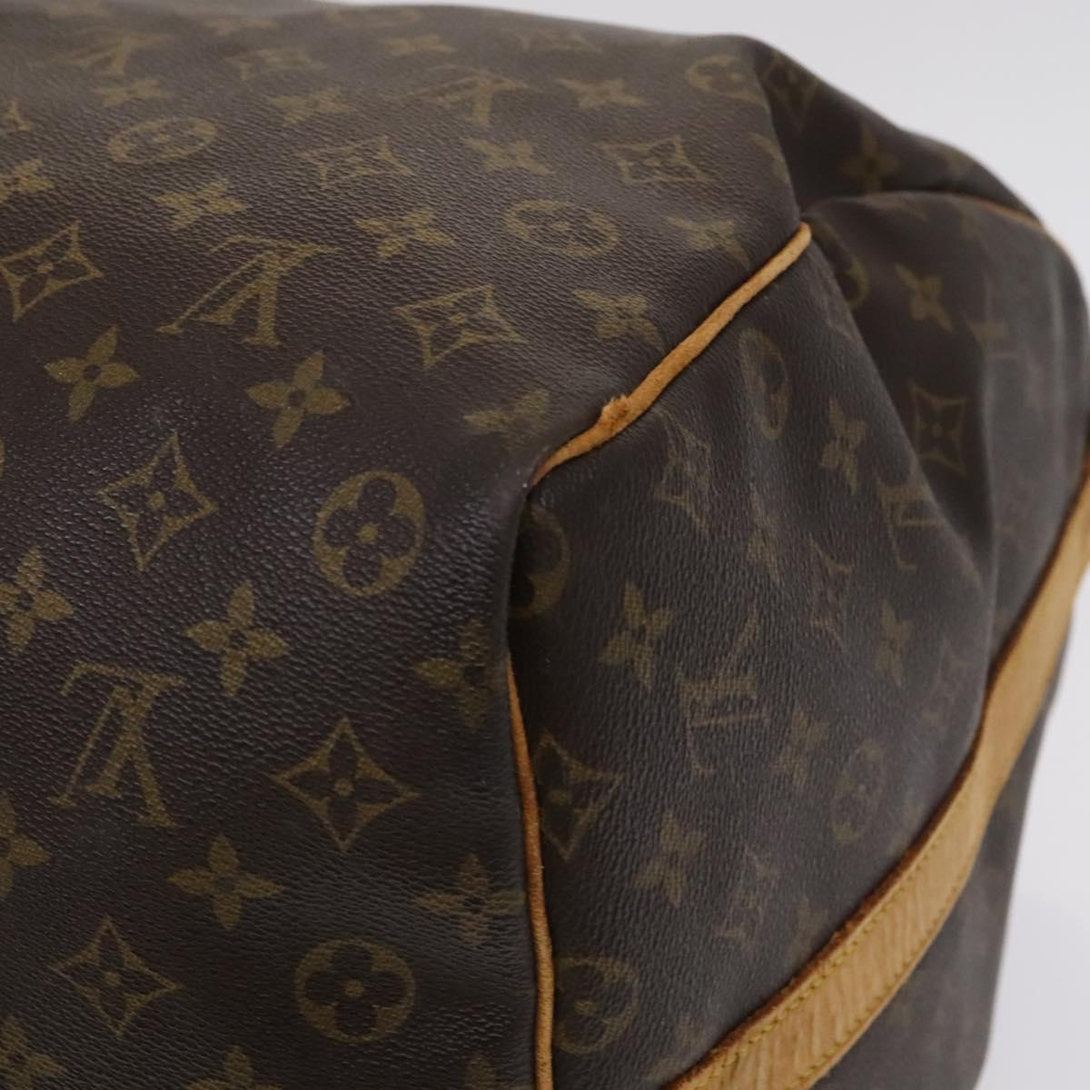 Louis Vuitton Keepall Bandoulière 60, Brown, Canvas, travel