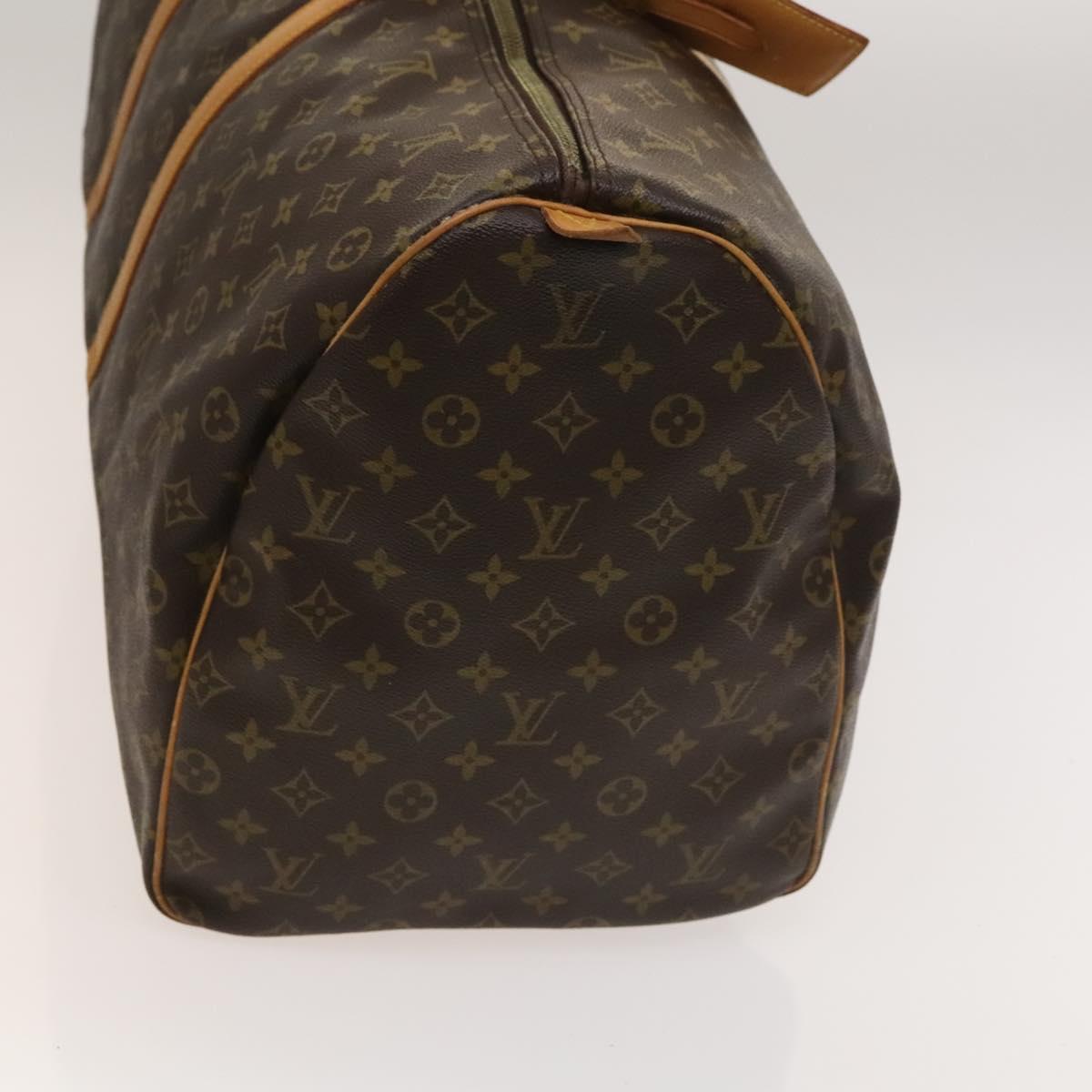 Louis Vuitton Keepall 60, Brown, Canvas, travel