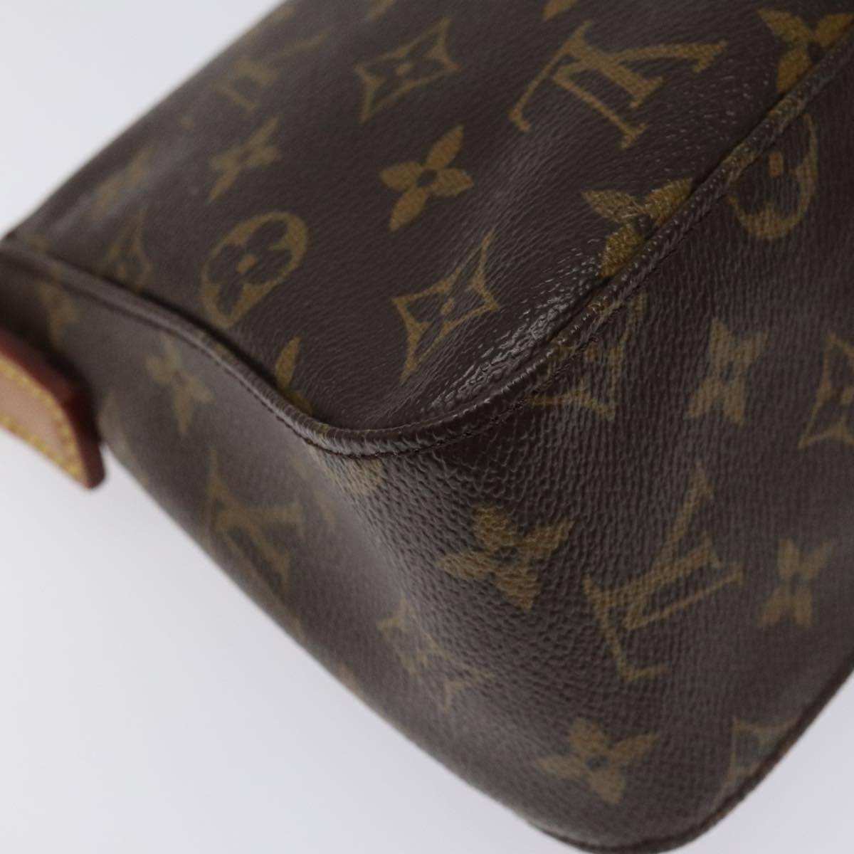 Louis Vuitton Mini looping, Brown, Canvas, shoulder