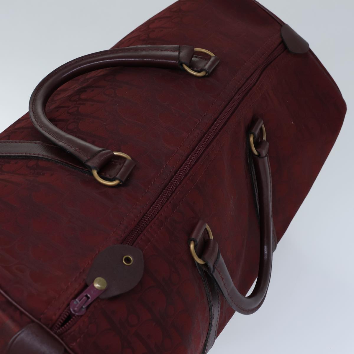 Dior Trotter, Burgundy, Canvas, travel