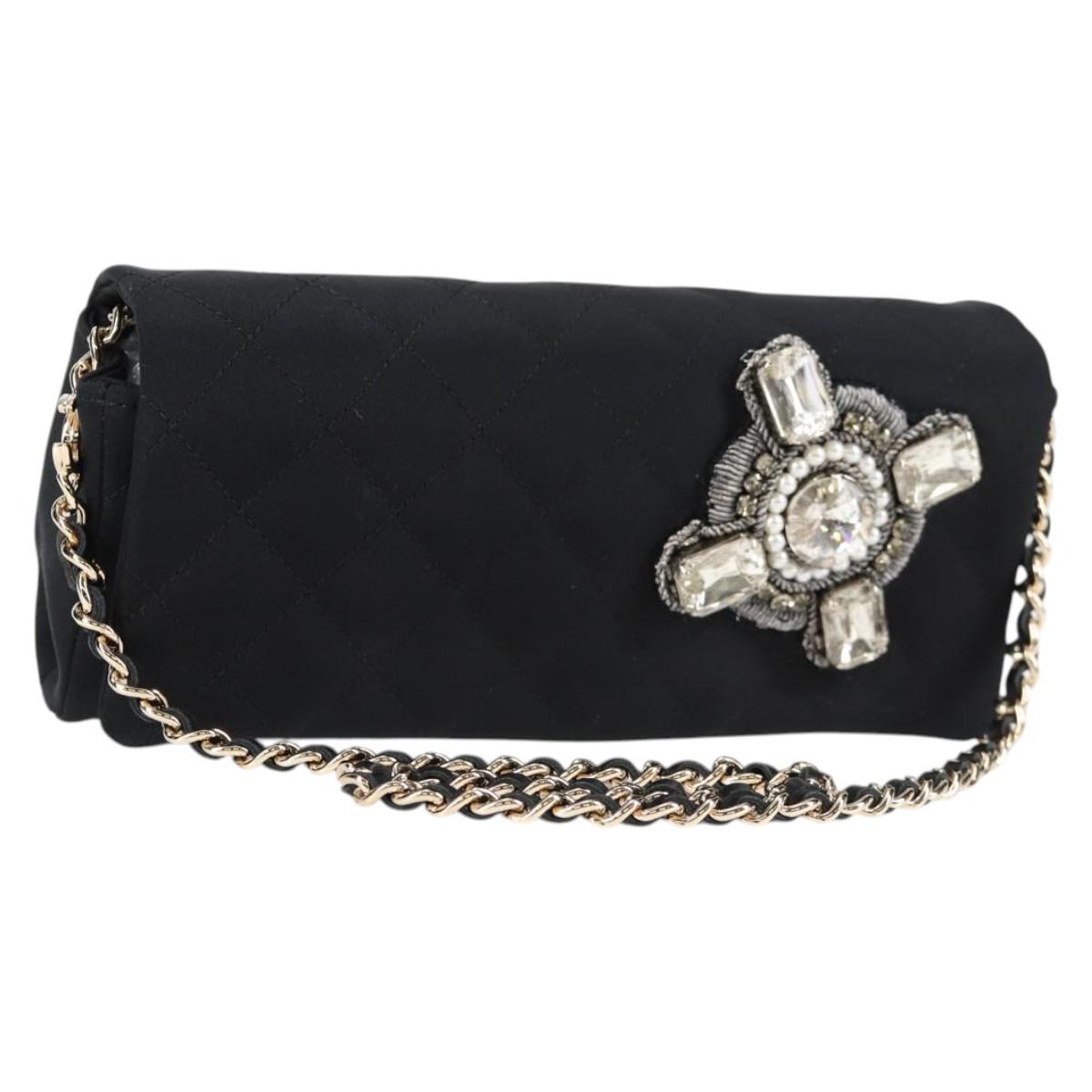 Chanel, Black, NYLON, shoulder