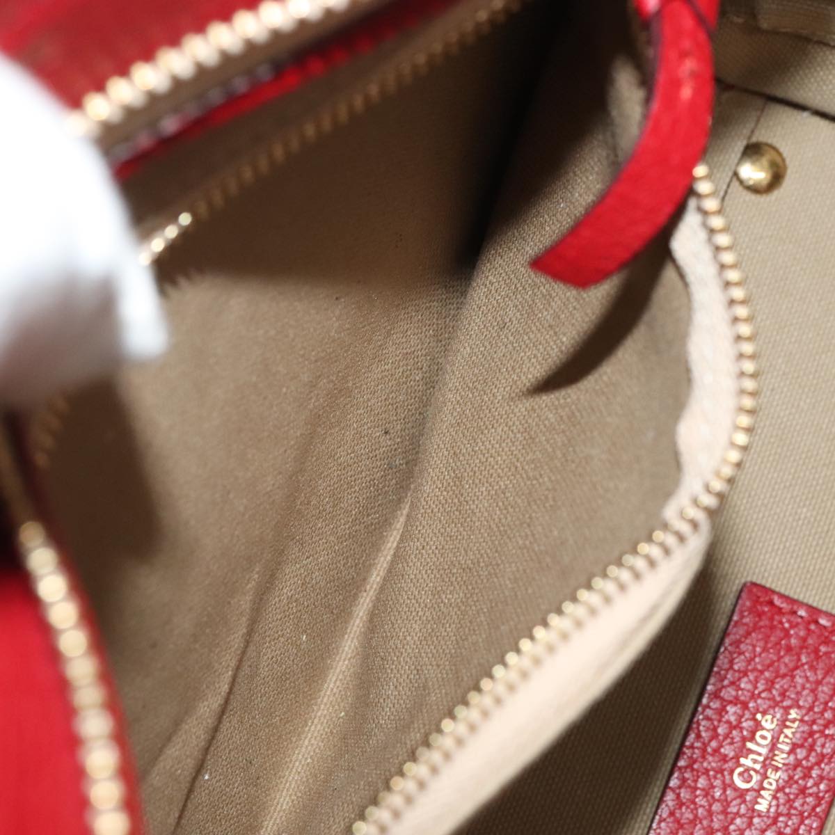 Chloé Everston, Red, Leather, handbag