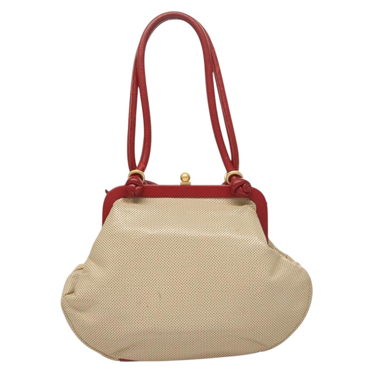 Chanel, Beige, Leather, shoulder