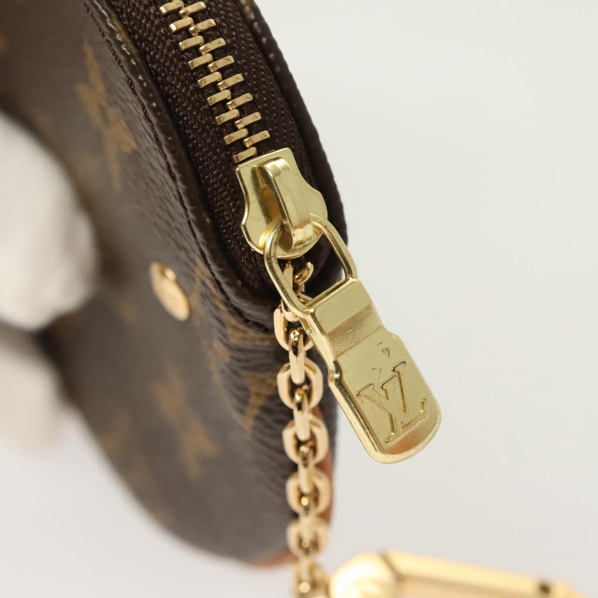 Louis Vuitton Porte Monnaie Rond, Brown, Canvas, wallet