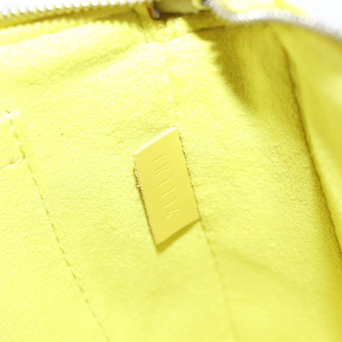 Louis Vuitton Pochette Accessoire, Yellow, Leather, clutch