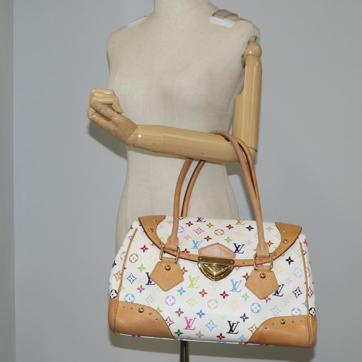 Louis Vuitton Beverly, White, Canvas, handbag
