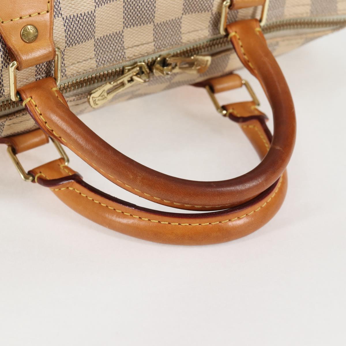 Louis Vuitton Speedy 30, White, Canvas, handbag