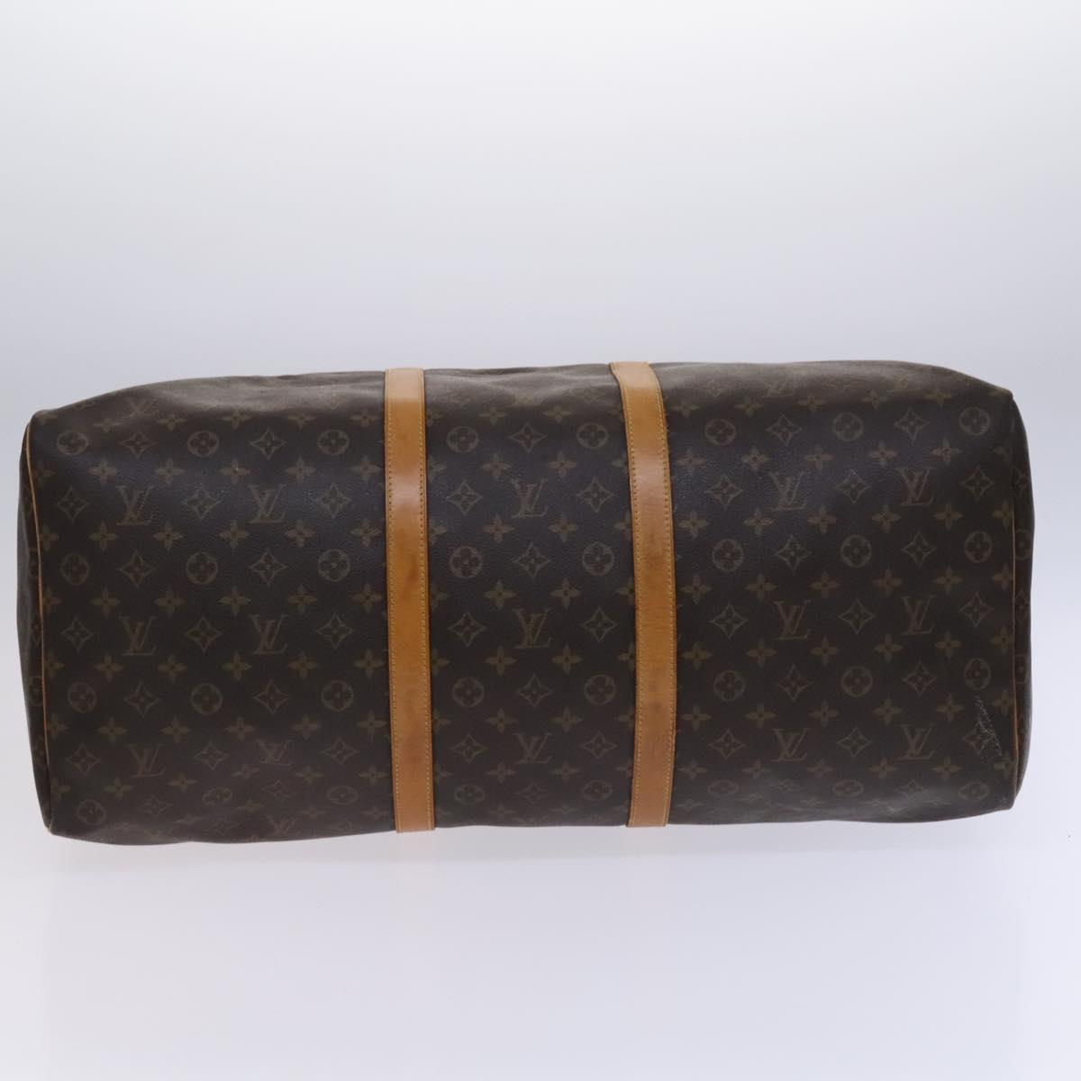 Louis Vuitton Keepall 60, Brown, Canvas, travel