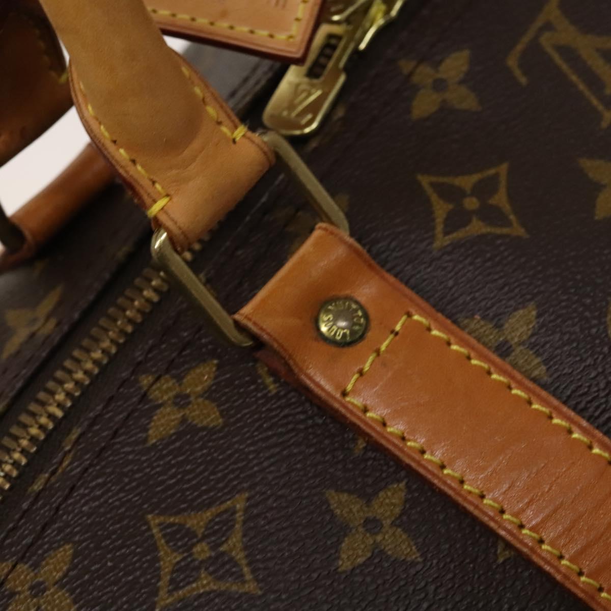 Louis Vuitton Keepall 60, Brown, Canvas, travel