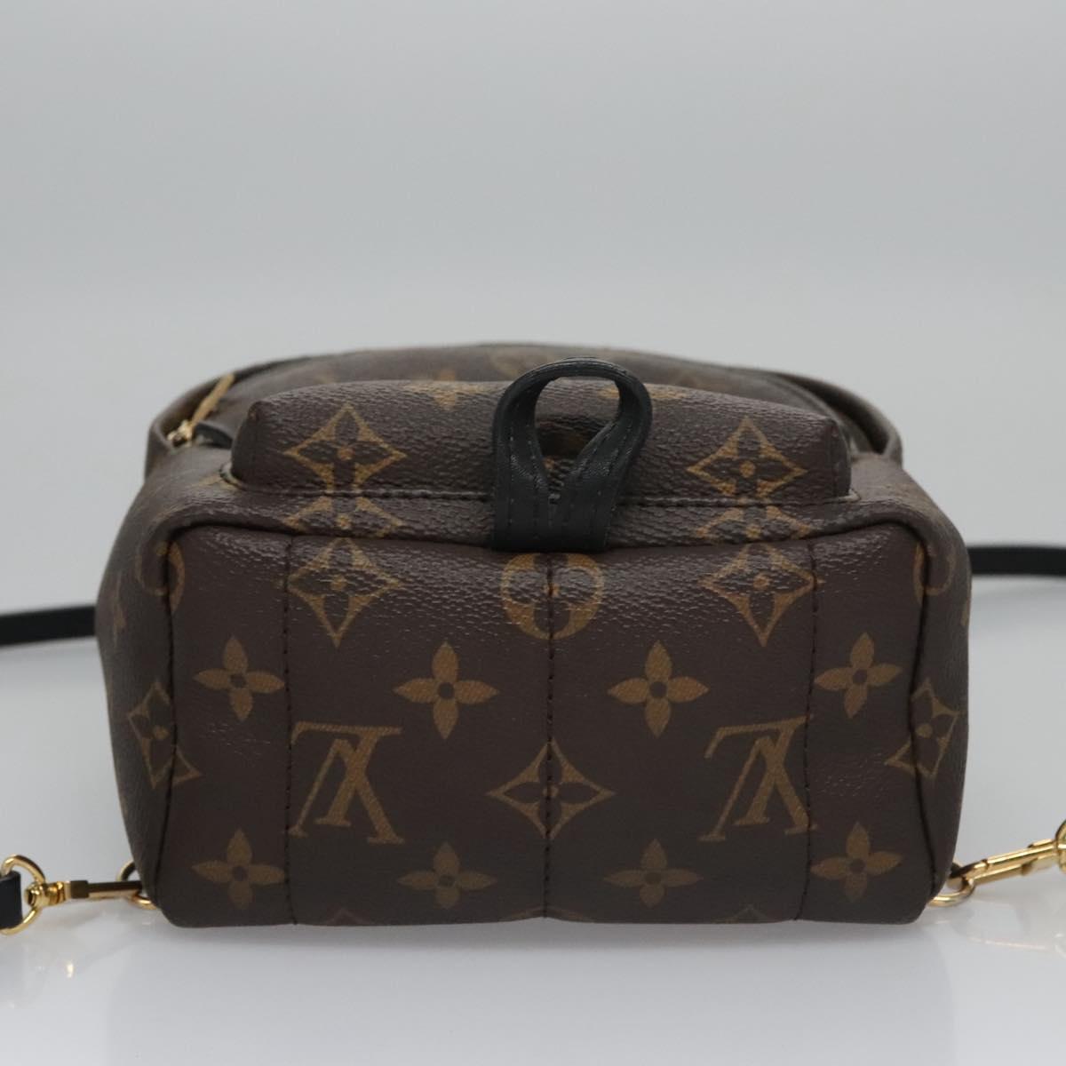 Louis Vuitton Palm Springs mini, Brown, Canvas, backpack