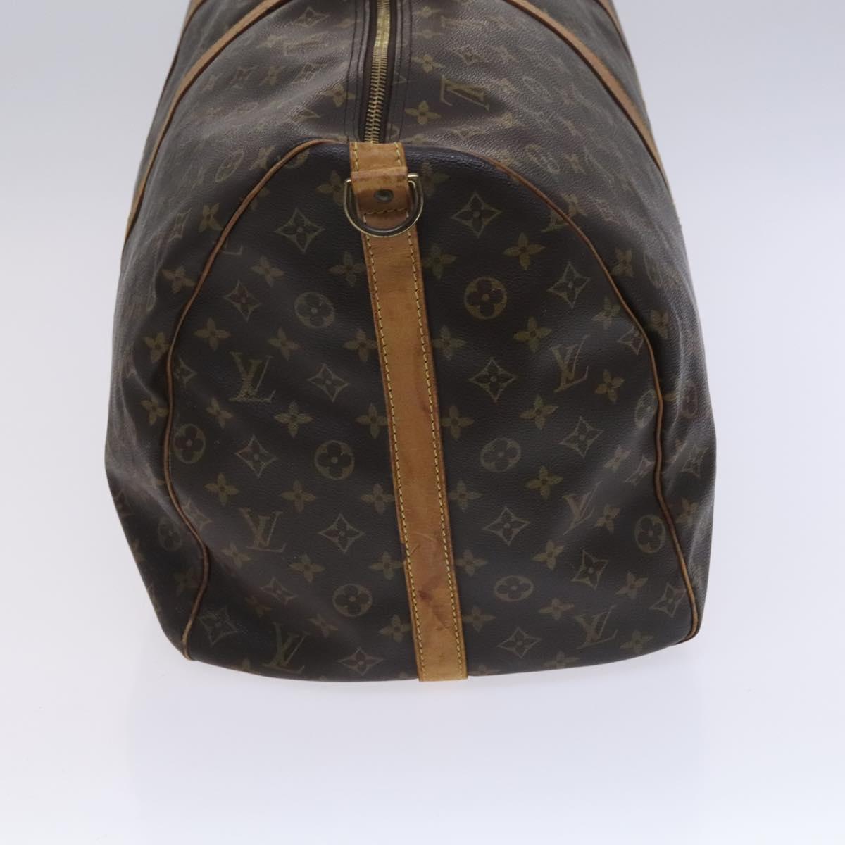 Louis Vuitton Keepall Bandoulière 60, Brown, Canvas, travel