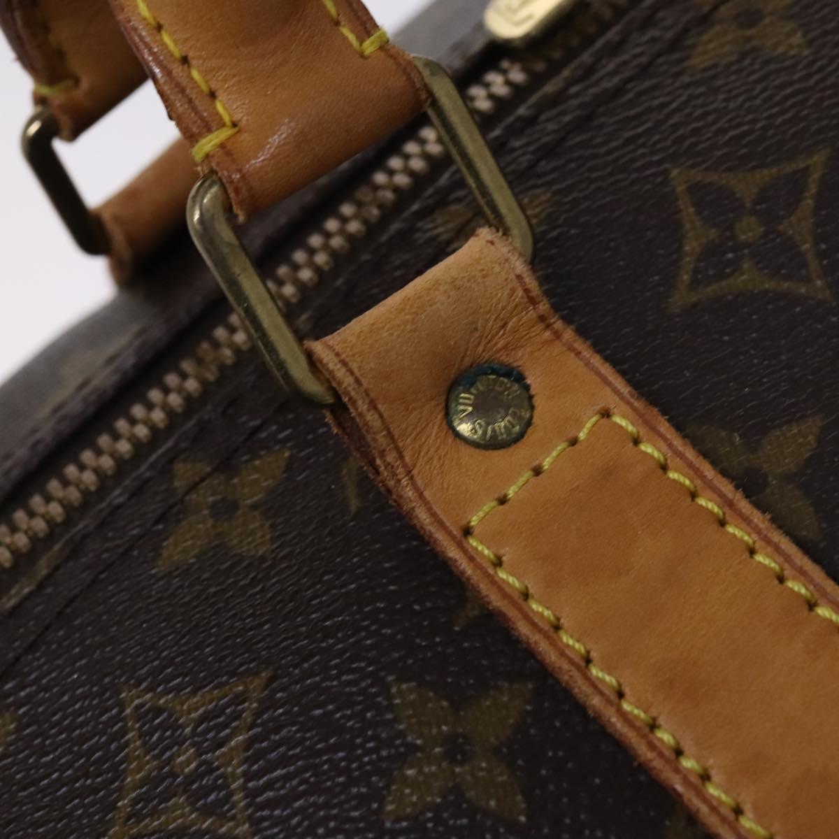 Louis Vuitton Keepall 60, Brown, Canvas, travel