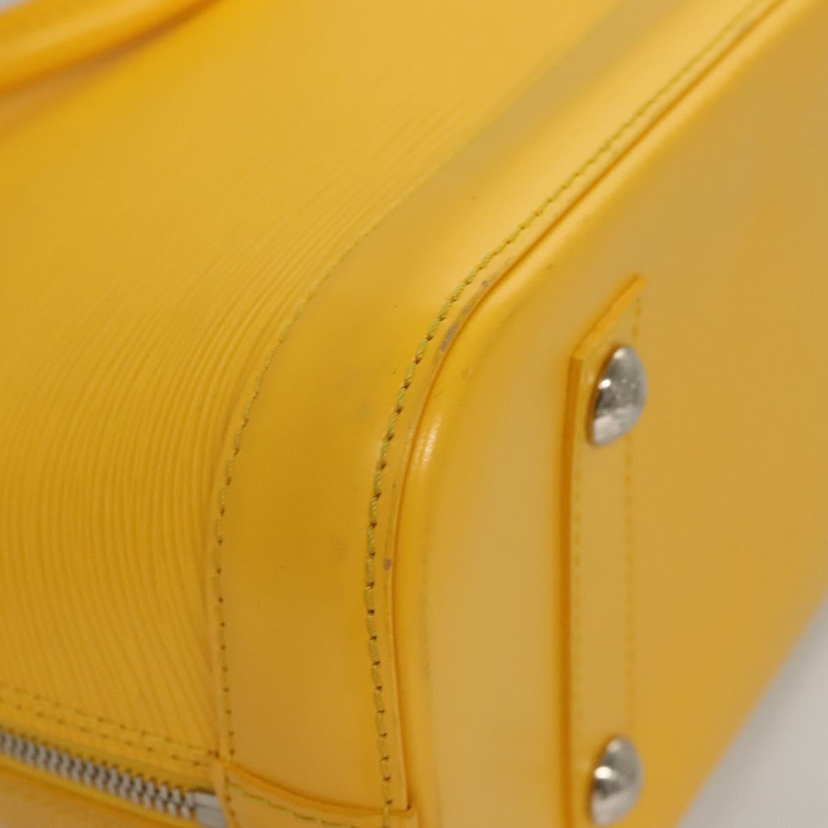 Louis Vuitton Alma, Yellow, Leather, handbag