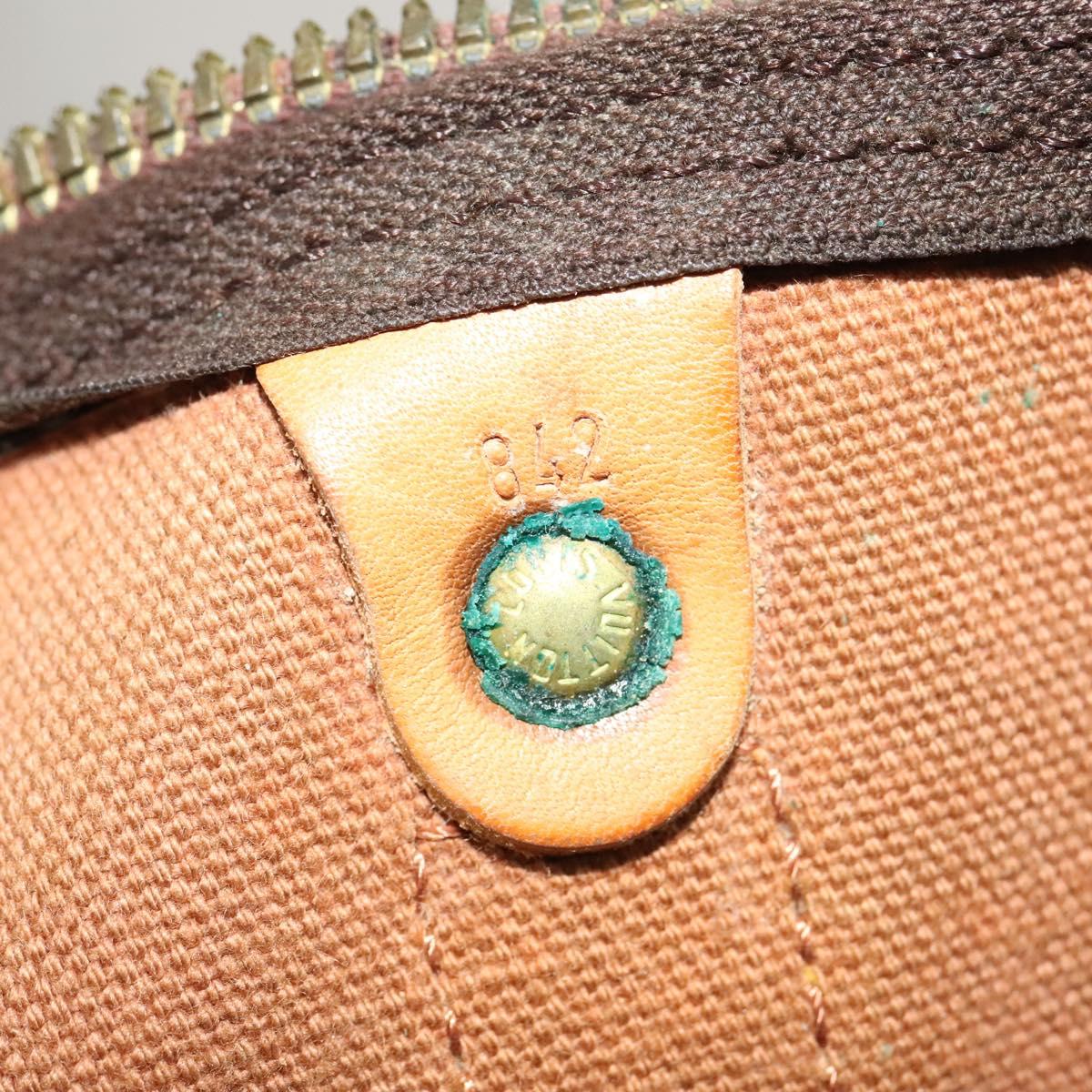 Louis Vuitton Keepall 60, Brown, Canvas, travel