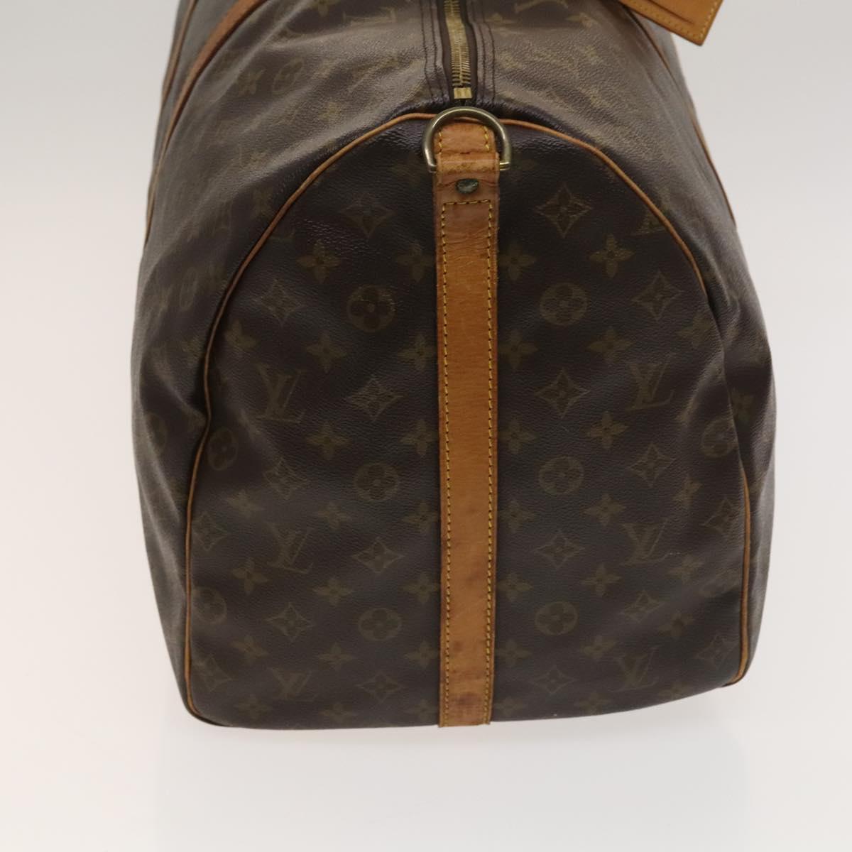 Louis Vuitton Keepall Bandoulière 60, Brown, Canvas, travel