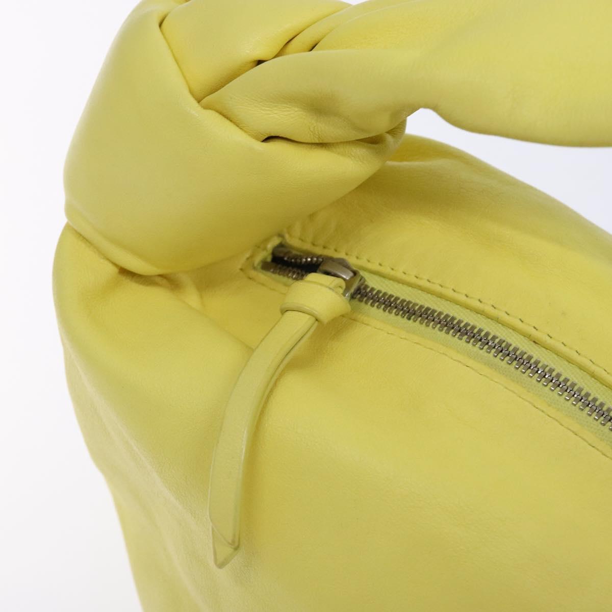 Bottega Veneta Double knot, Yellow, Leather, handbag