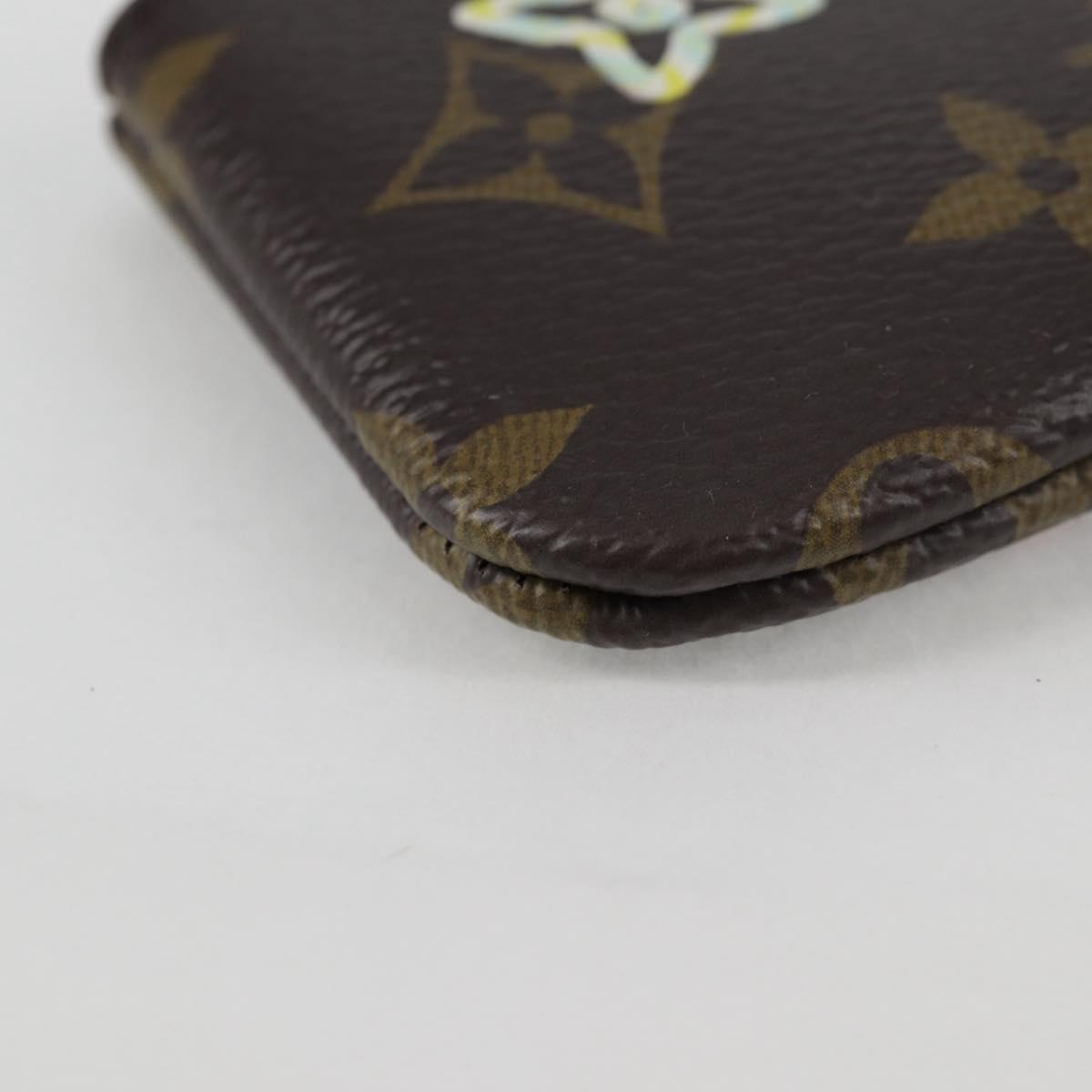 Louis Vuitton Pochette Clés, Brown, Canvas, wallet